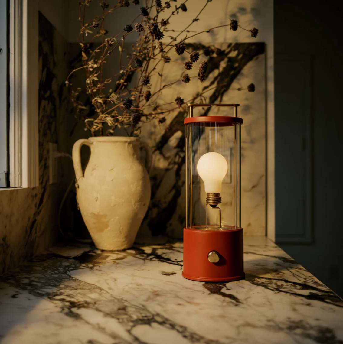 Portable Table Lamp - Cordless Rechargeable Warm Dimmable Light