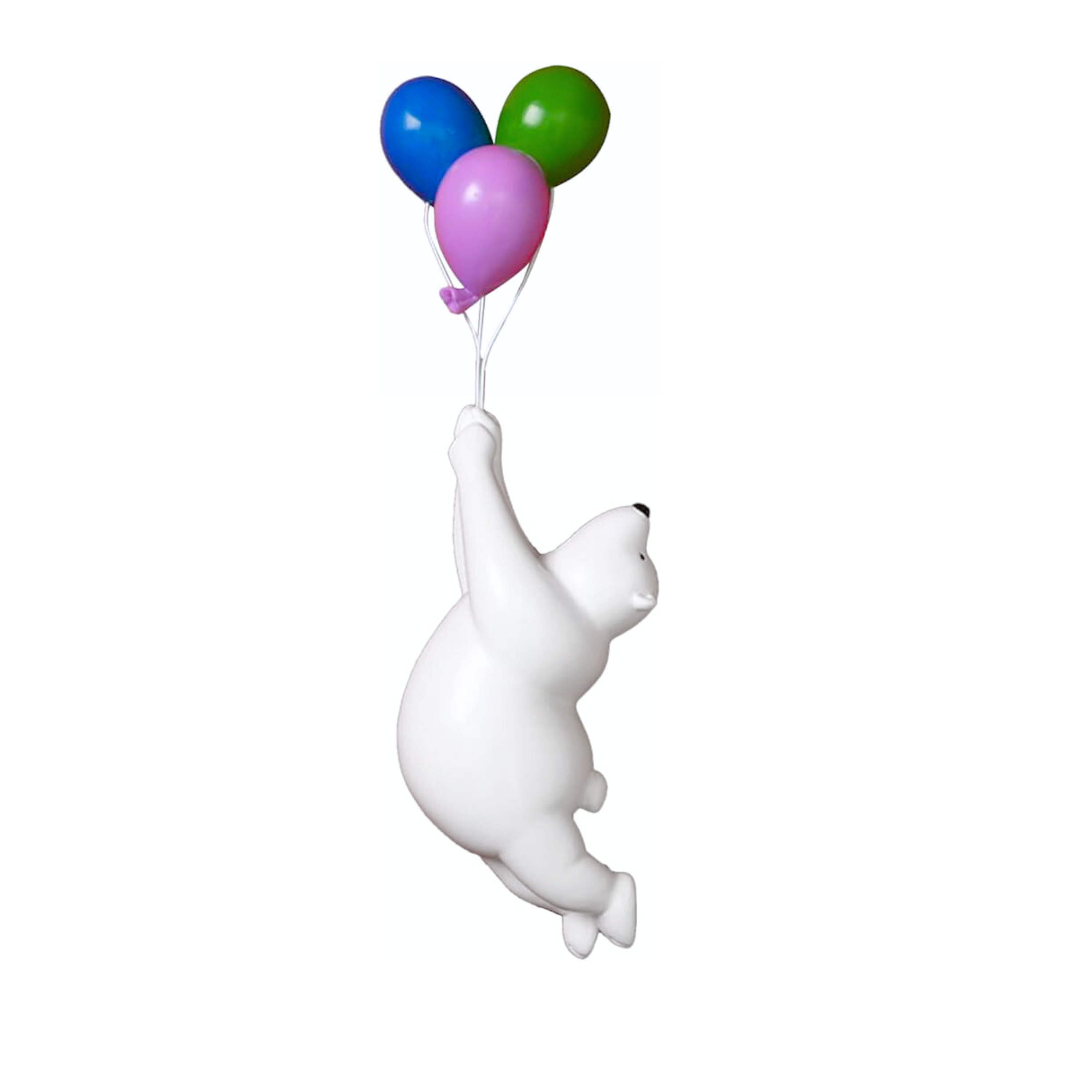 Balloon Bear Sculpture - Playful Wall Mount Art