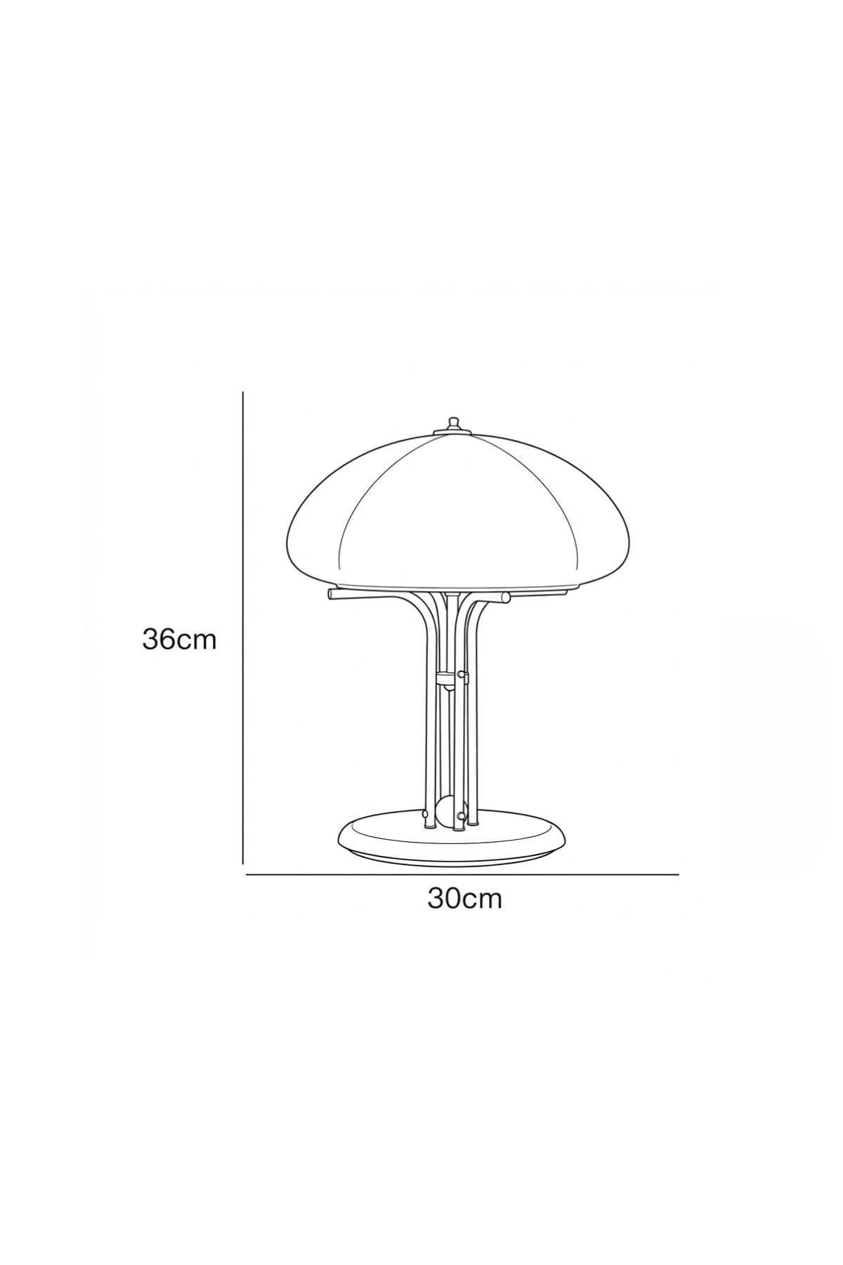 GLÖD | Table Lamp with Glass Shade