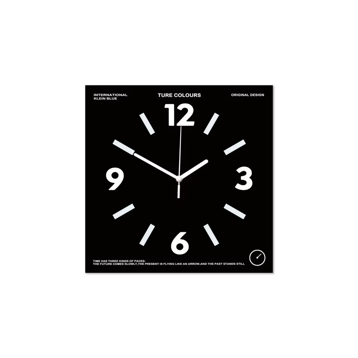 POPFACE | Colorblock Silent Square Wall Clock