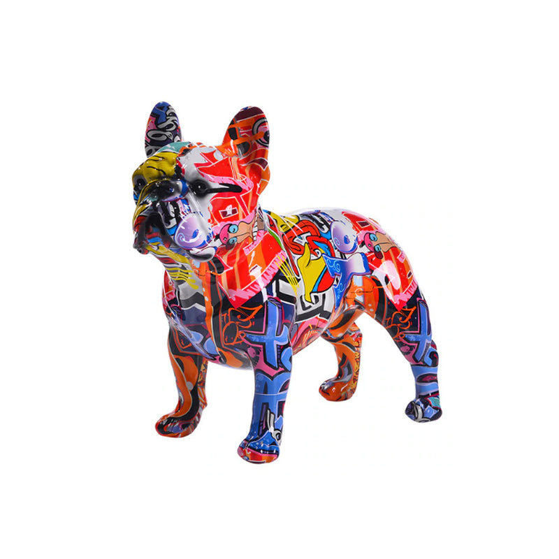 Graffiti Dog Sculpture – French Bulldog Art Statue