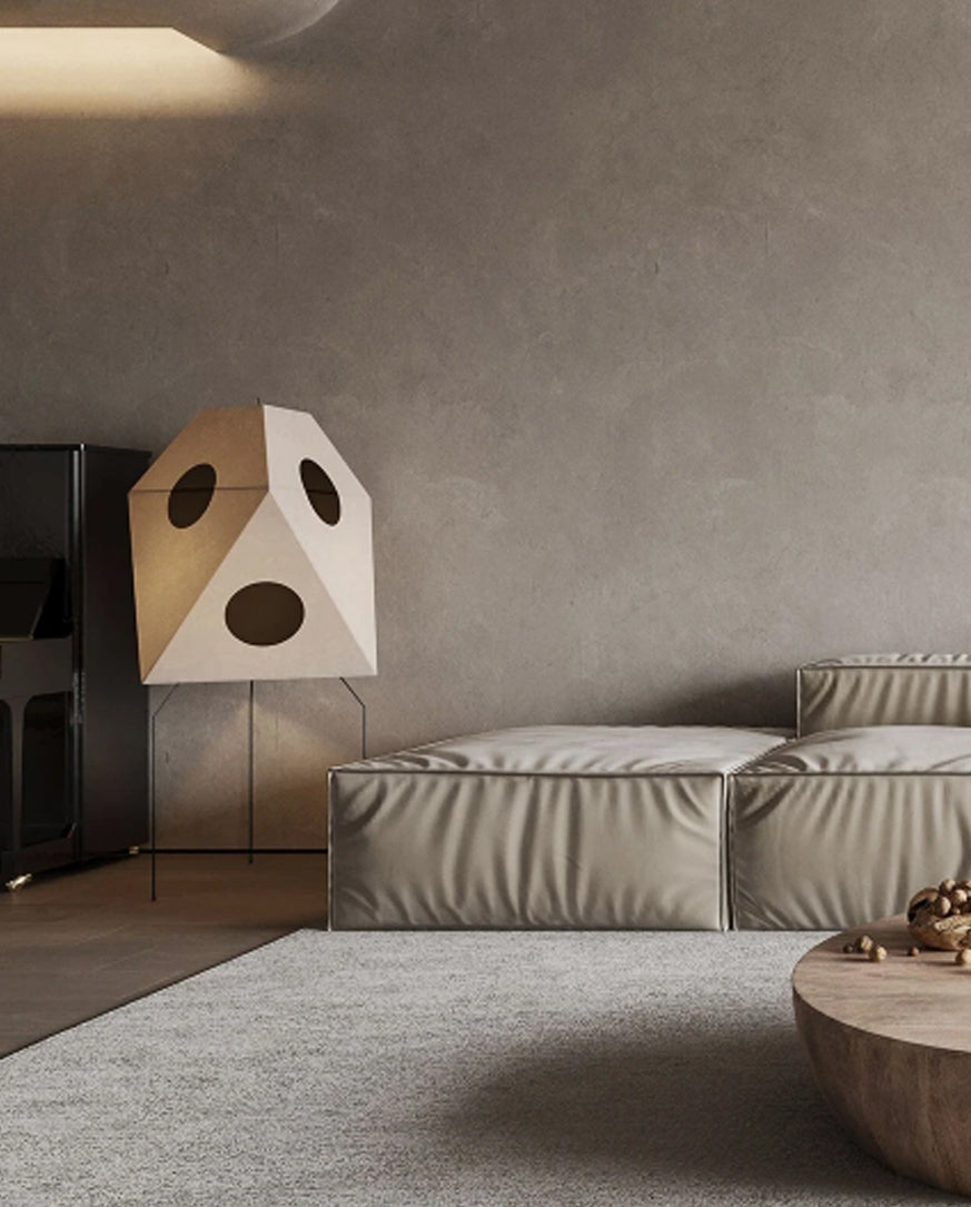 Japanese Floor Lamp | Minimalist Rice Paper Bamboo Lamp