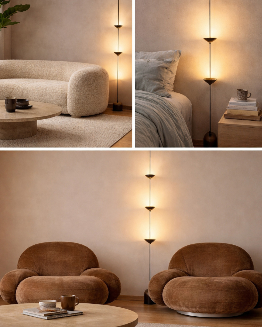 Linear Pendant Lamp - Adjustable Floor To Ceiling Light