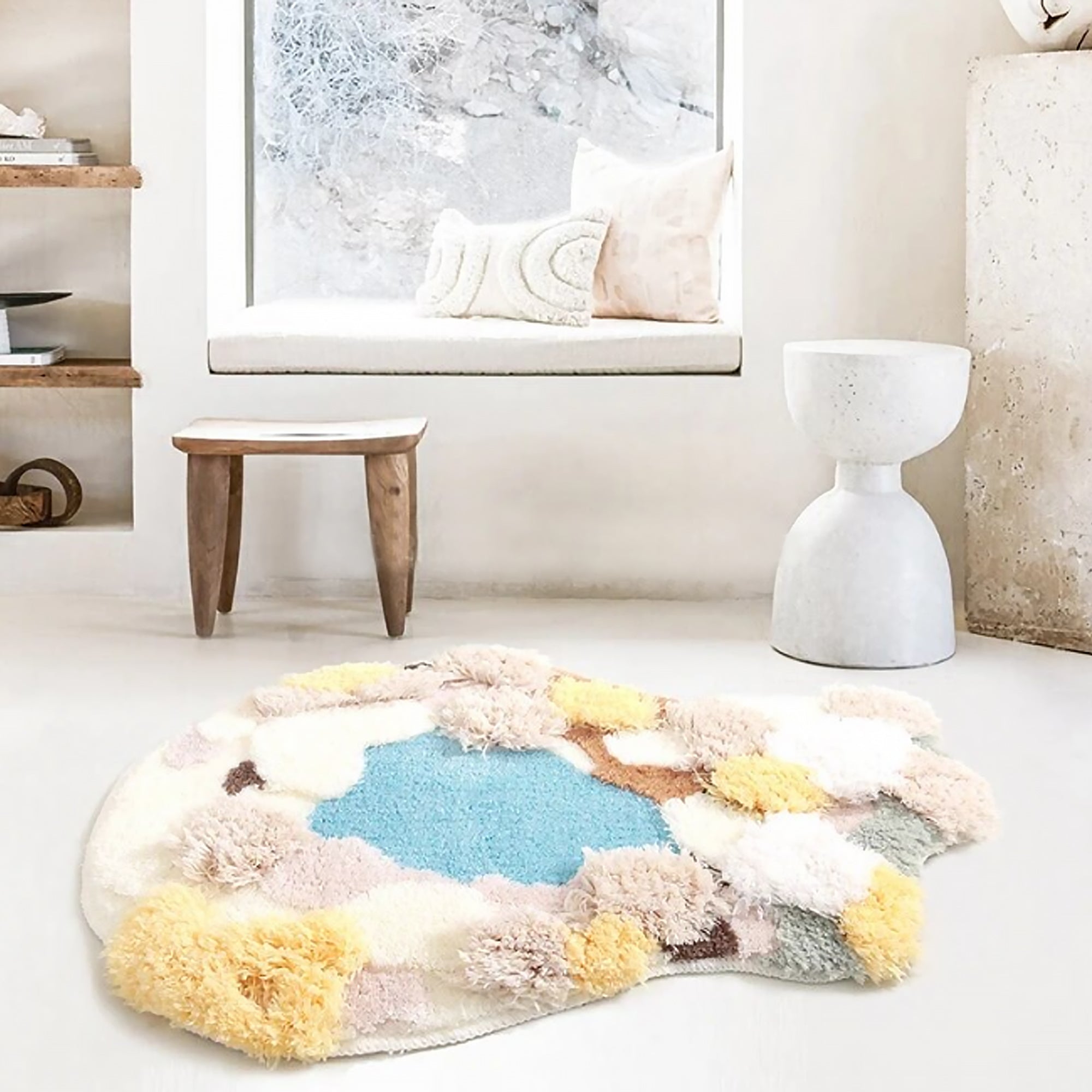 3D Winter Lake Rug - Anti Slip Cozy Winter Nature Decor