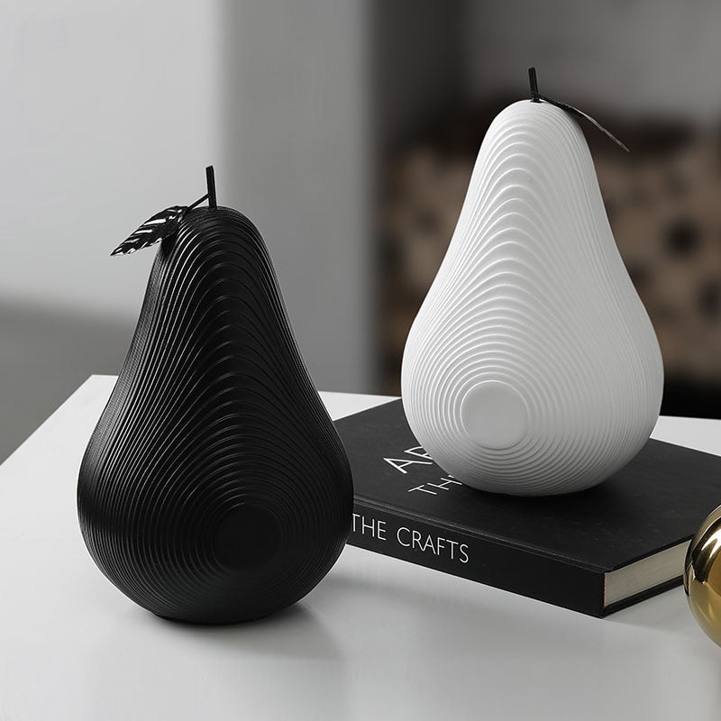 Fruit Sculpture - 3D Printed Apple & Pear Art