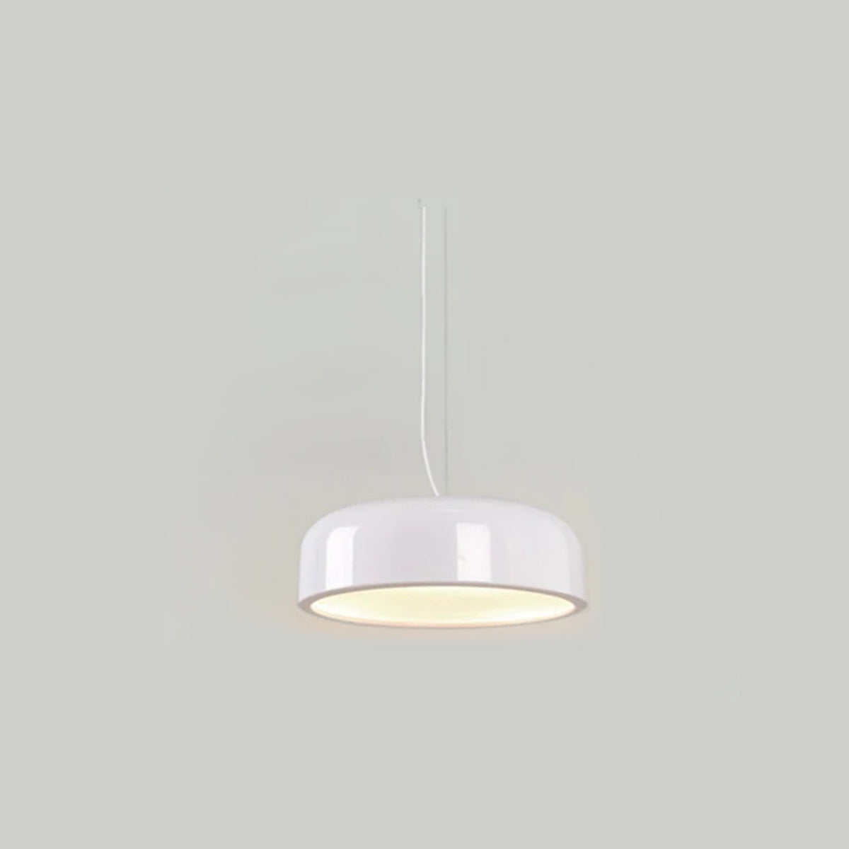 Metal Dome Pendant Light - Adjustable Cord Ceiling Fixture
