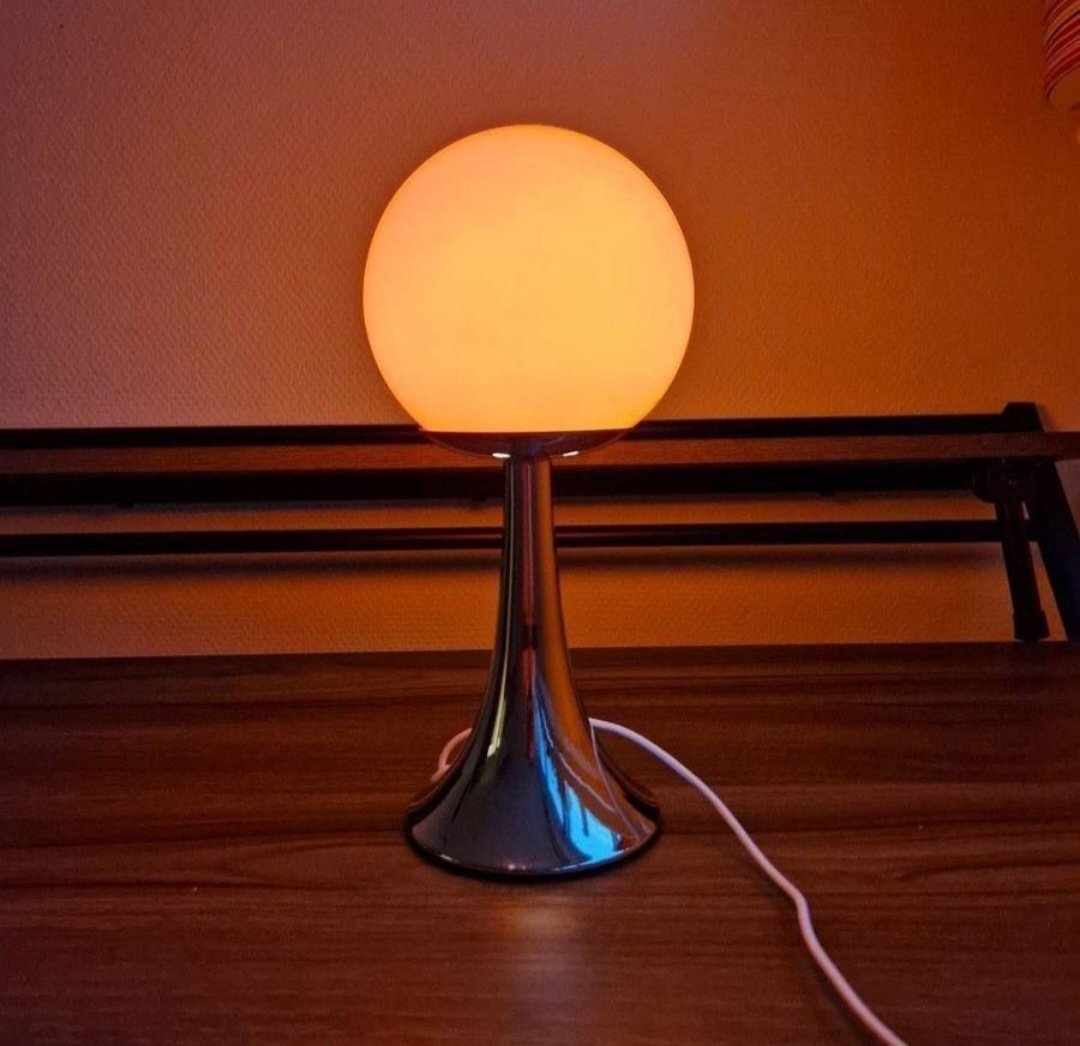 Retro Table Lamp - Colored Glass LED Light