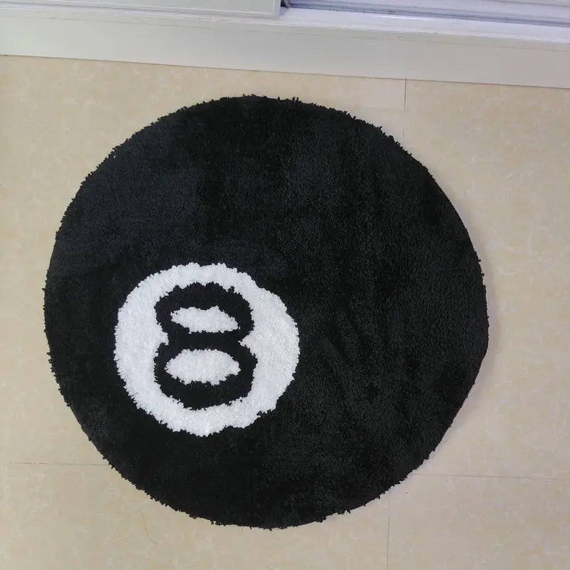 8 Ball Rug – Modern Area Rug | Polyester Floor Mat