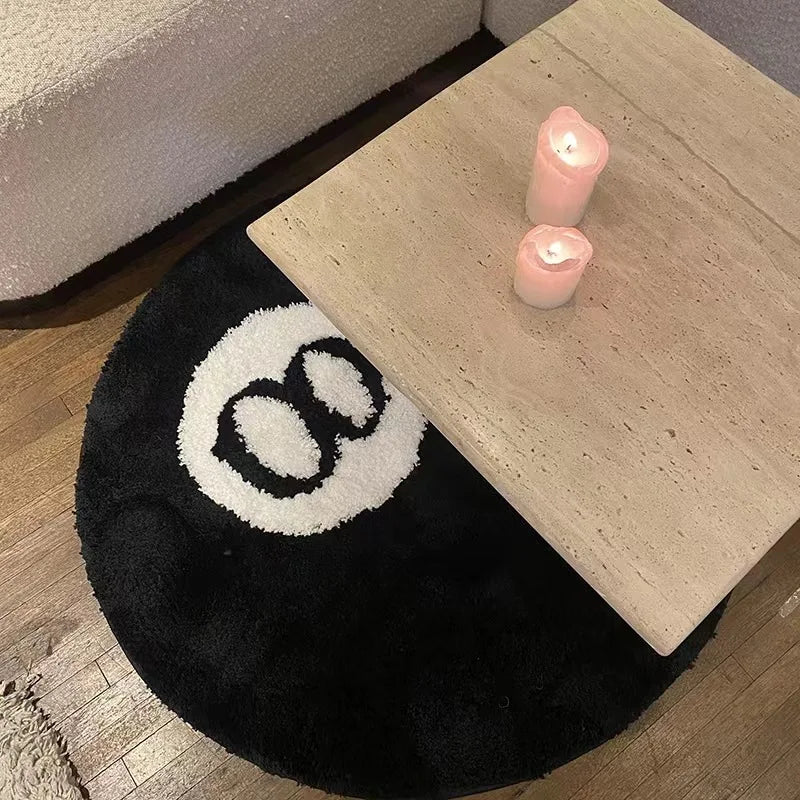 8 Ball Rug – Modern Area Rug | Polyester Floor Mat