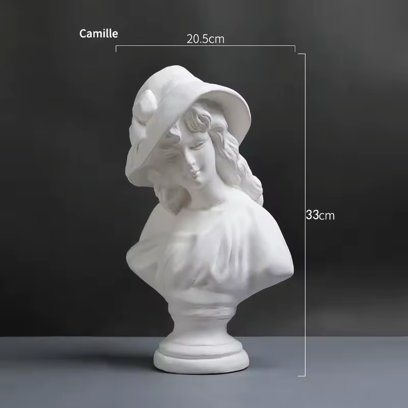 Art Plaster Statues – Classical Bust Sculptures