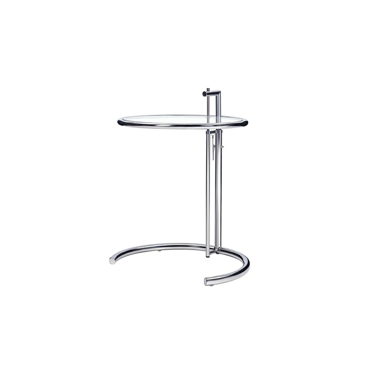 Adjustable Height Coffee Table – Stainless Steel Glass Top Side Table