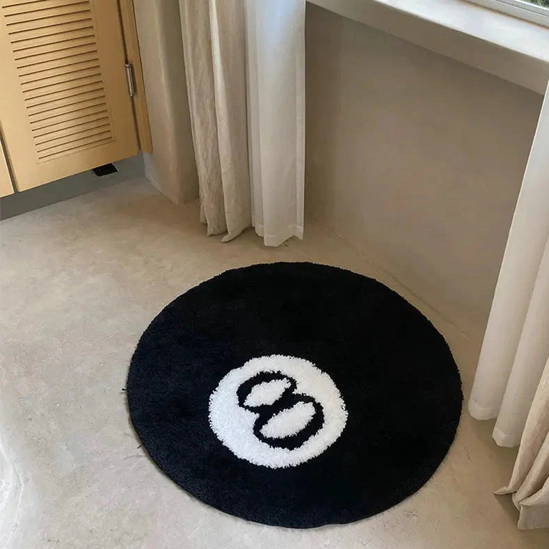 8 Ball Rug – Modern Area Rug | Polyester Floor Mat