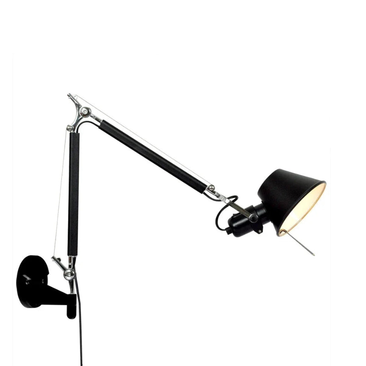 Industrial Wall Lamp | Corded Foldable Arm Sconce Light
