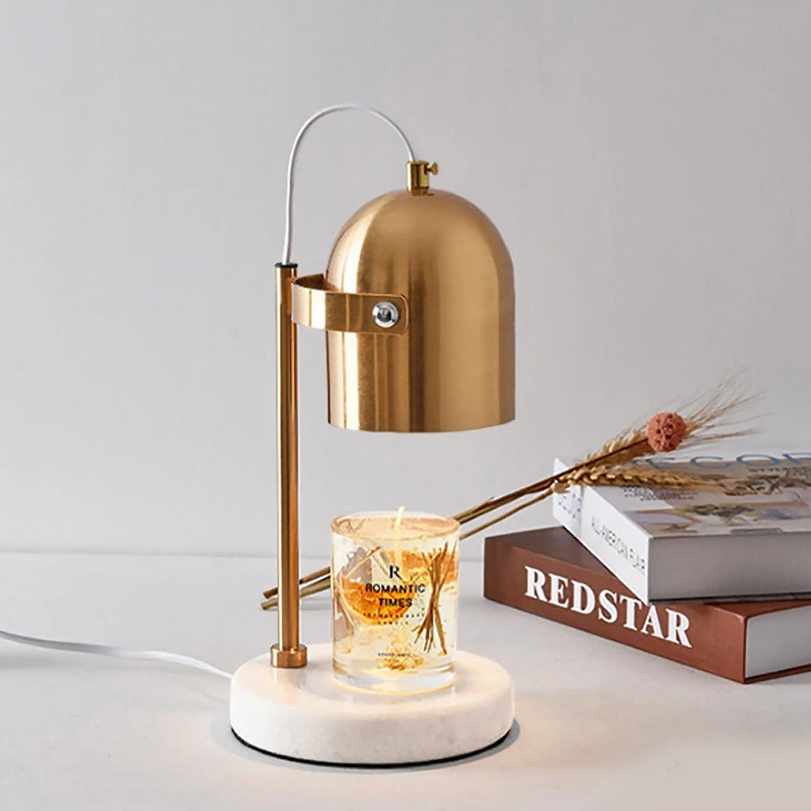 Luxury Candle Warmer - Gold Top Marble Base