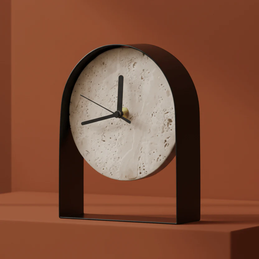 Artisan Marble Desktop Clock Modern Model