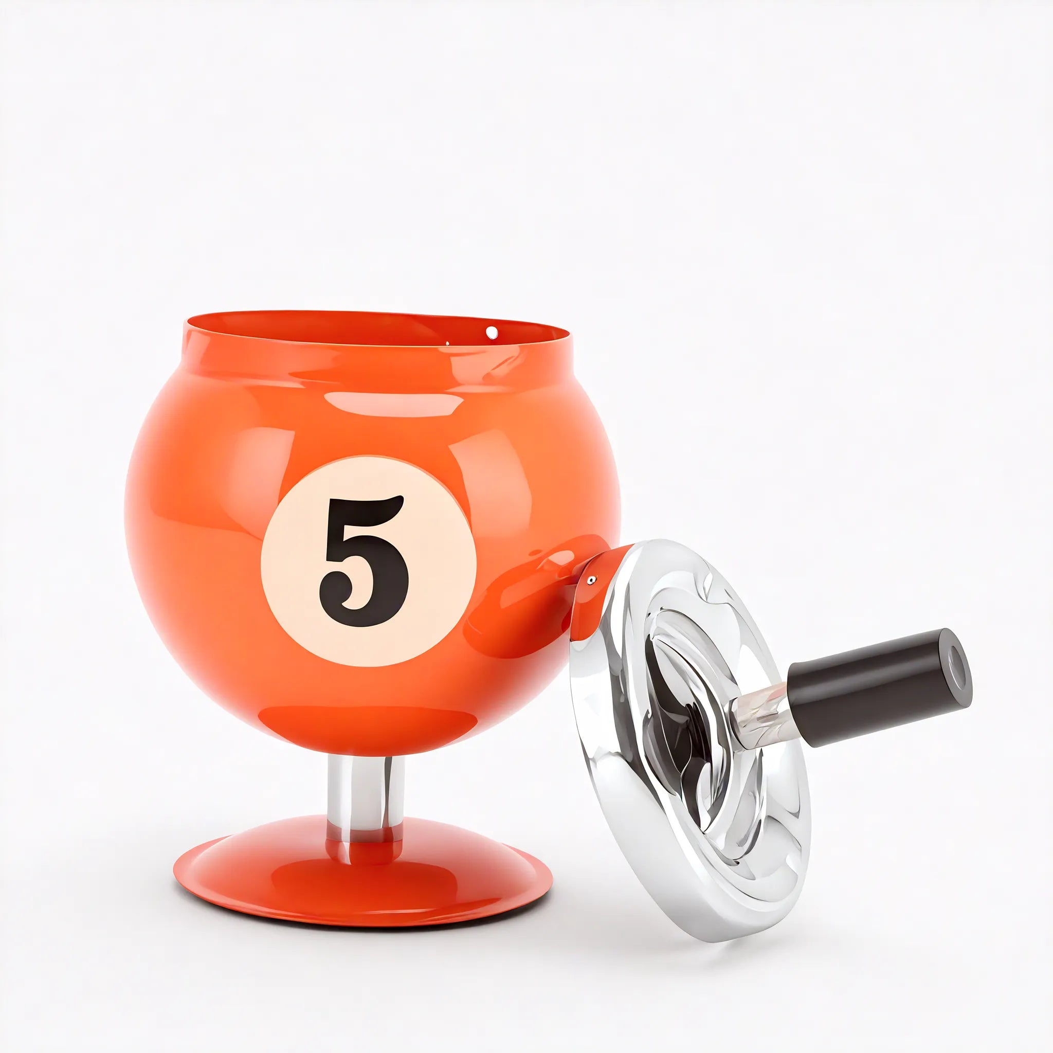 Metal Billiards Ashtray | Contemporary Smoking Accessory