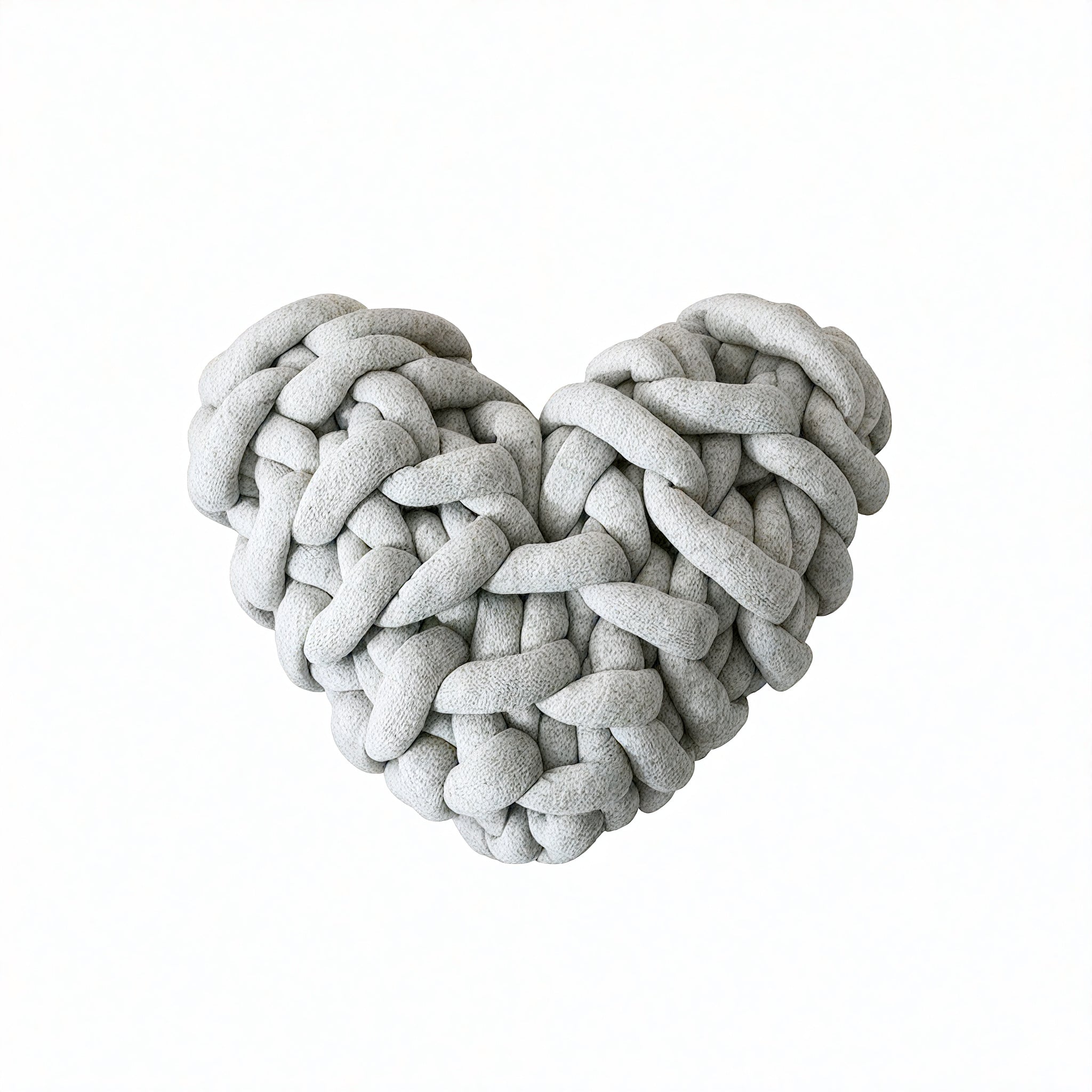 HEART-KNOT | Chunky Braided Love Cushion