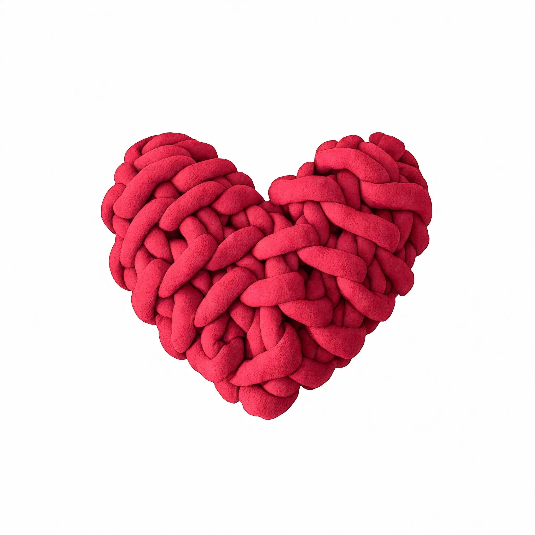 HEART-KNOT | Chunky Braided Love Cushion