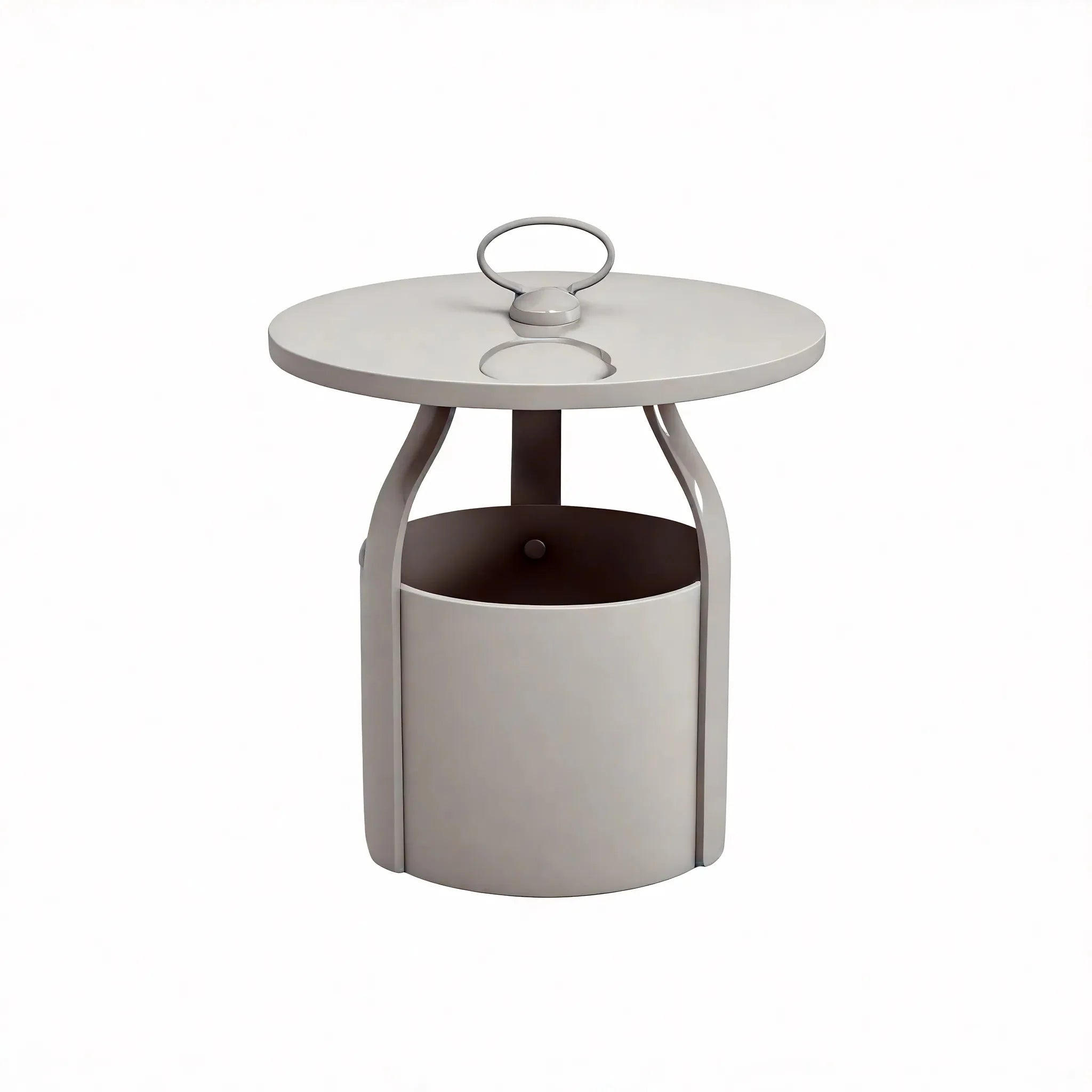 BUCKETED-BLISS | Modern Side Table with Storage Flair