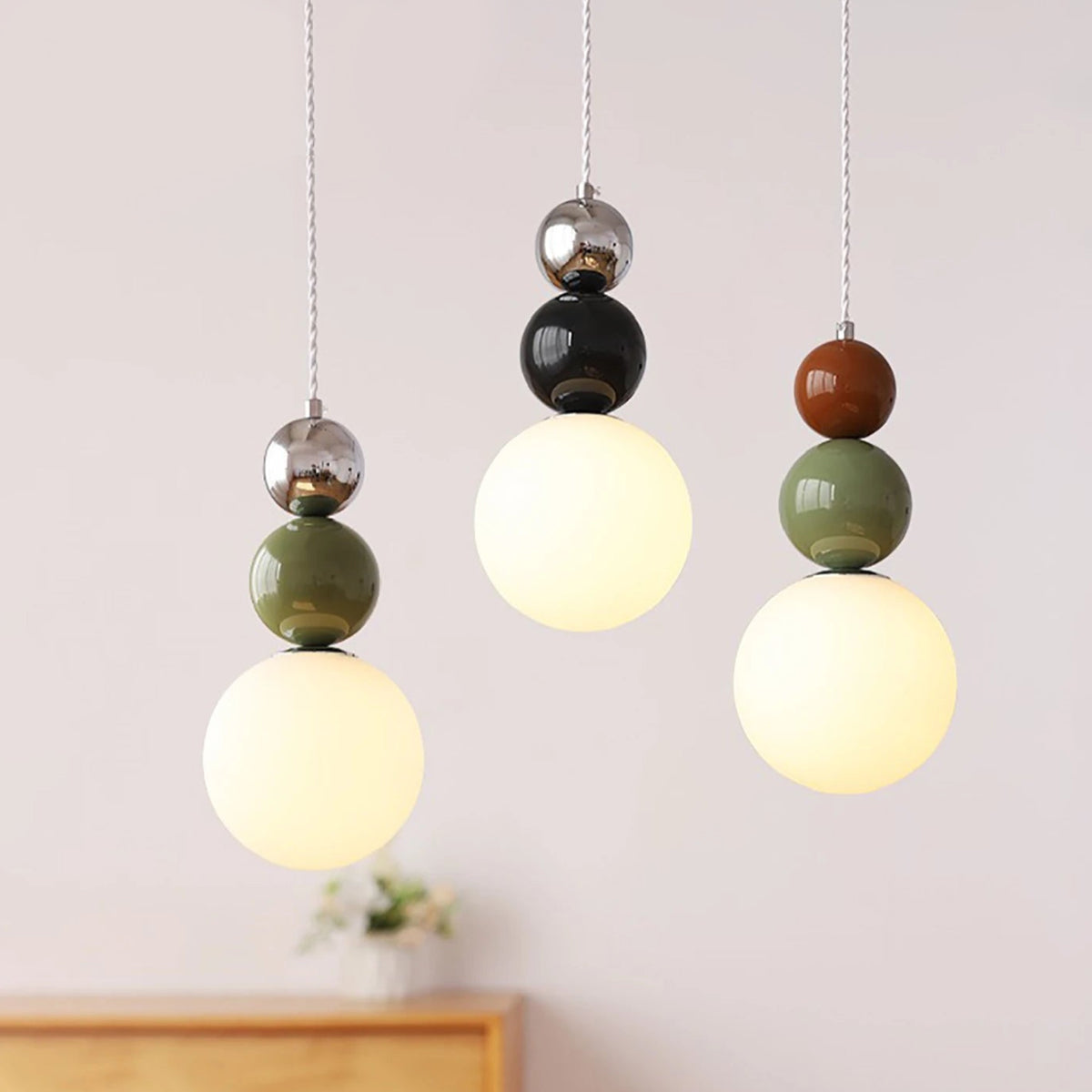 Macaron Ball Pendant – Contemporary Ceiling Light Fixture