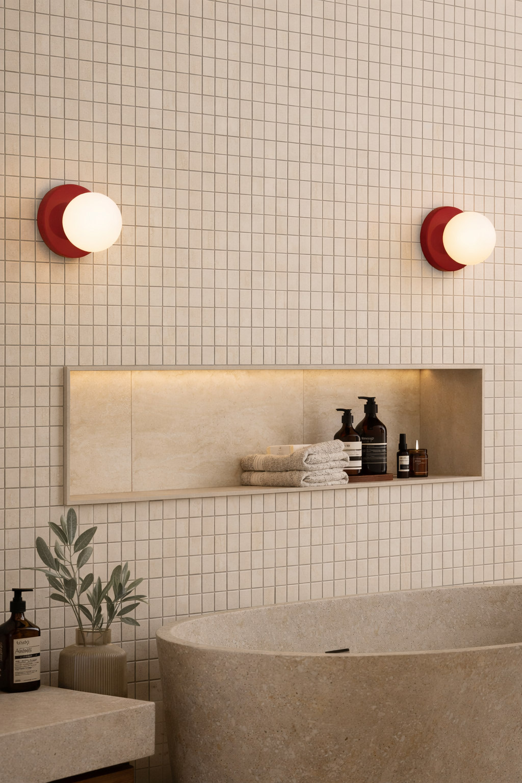 Round Macaron Wall Lamp - Energy Efficient Hallway Light