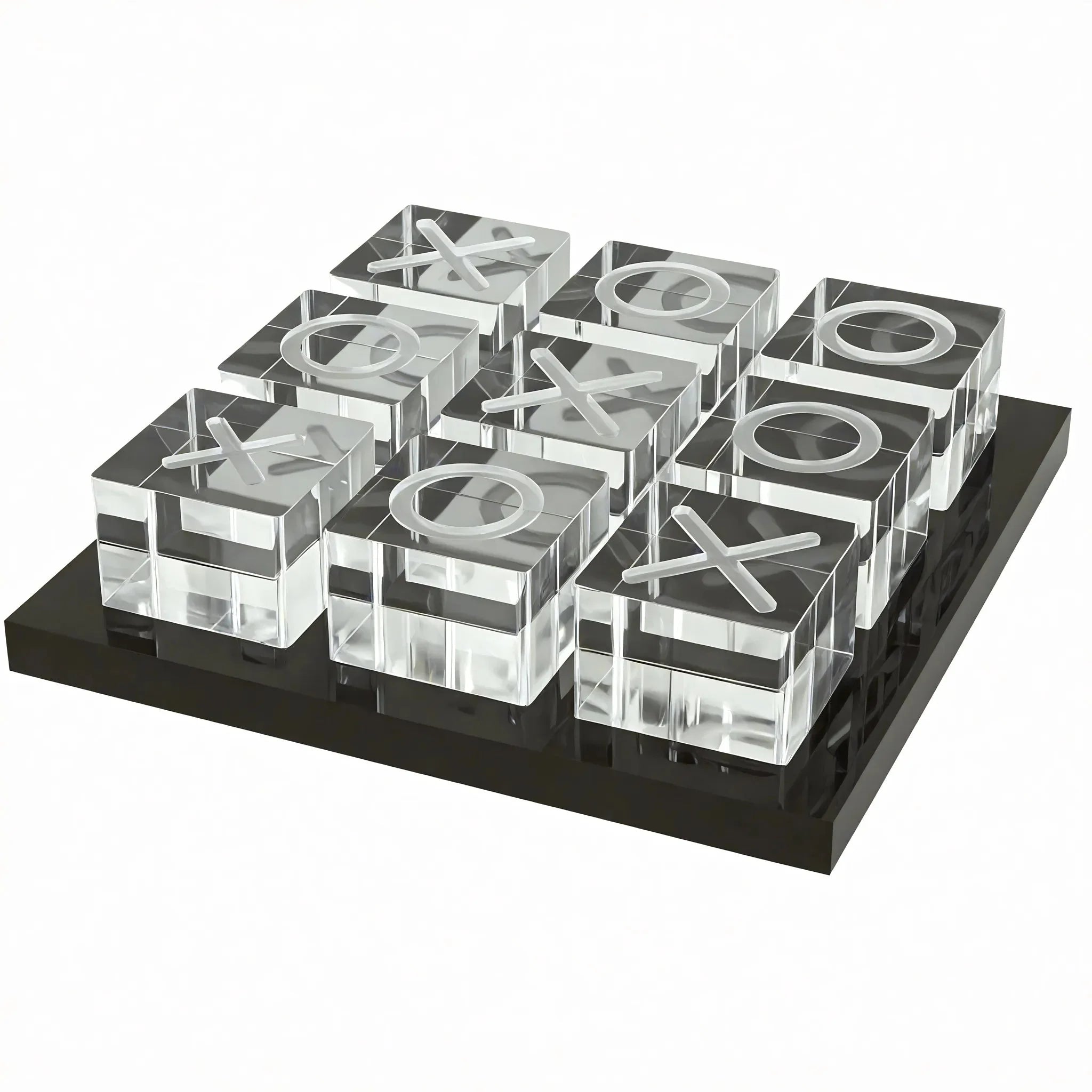 CRYSTAL-PLAY | Luxurious K9 Crystal Tic-Tac-Toe Set