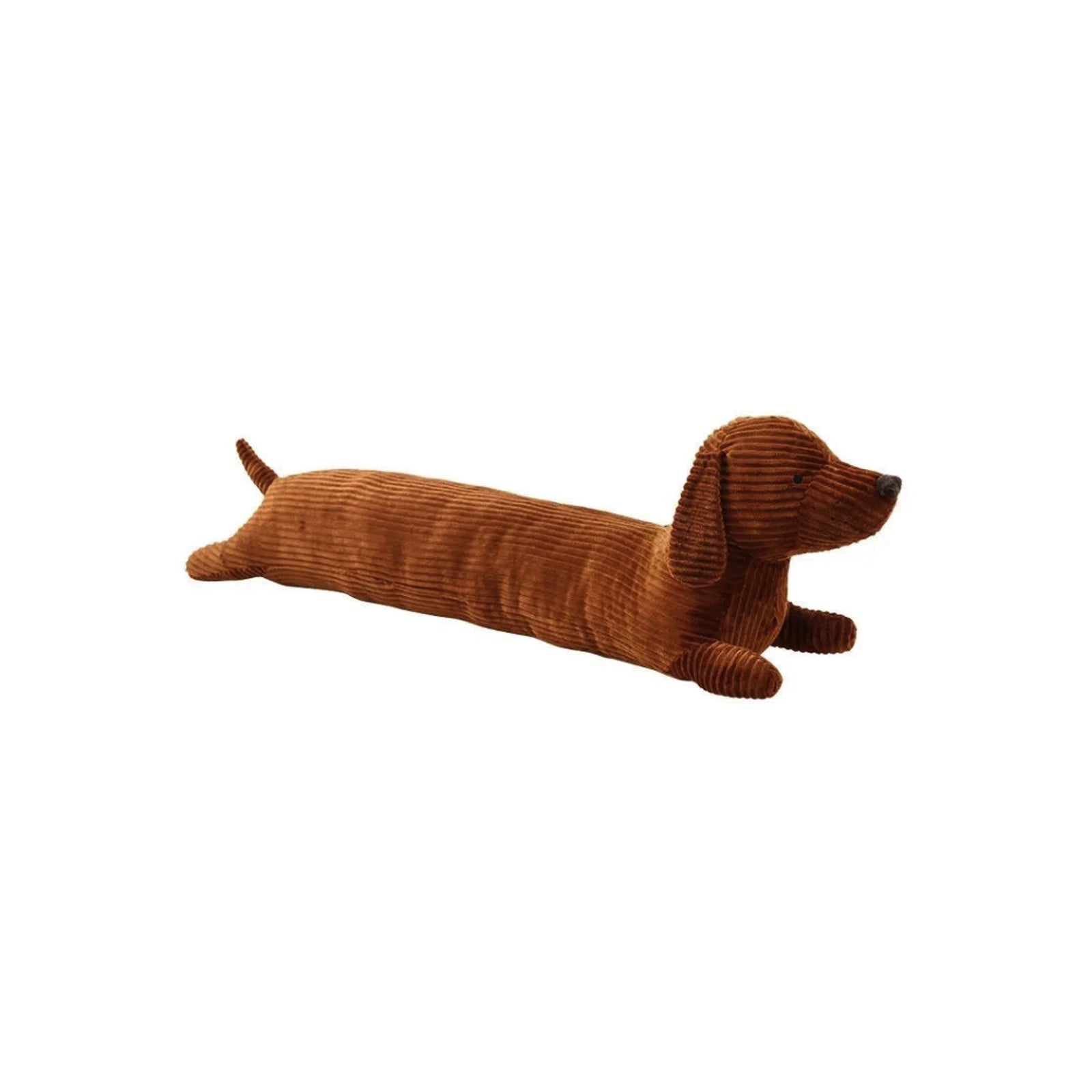 Dachshund Lounge Pillow - Corduroy Dog Body Pillow 47.2" Eco-Friendly Couch Cushion