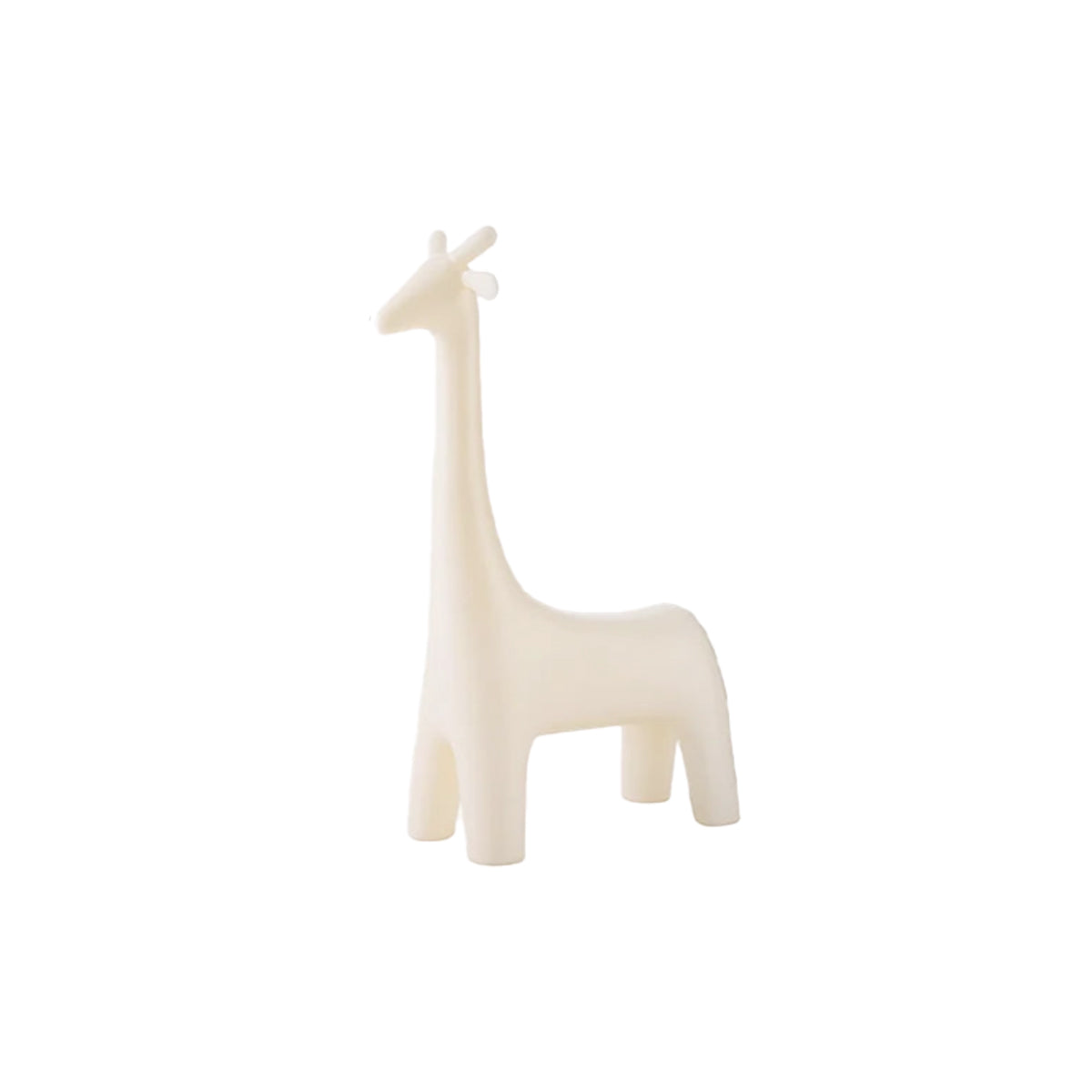 Giraffe Stool Ottoman - Retro Style Fabric Seat