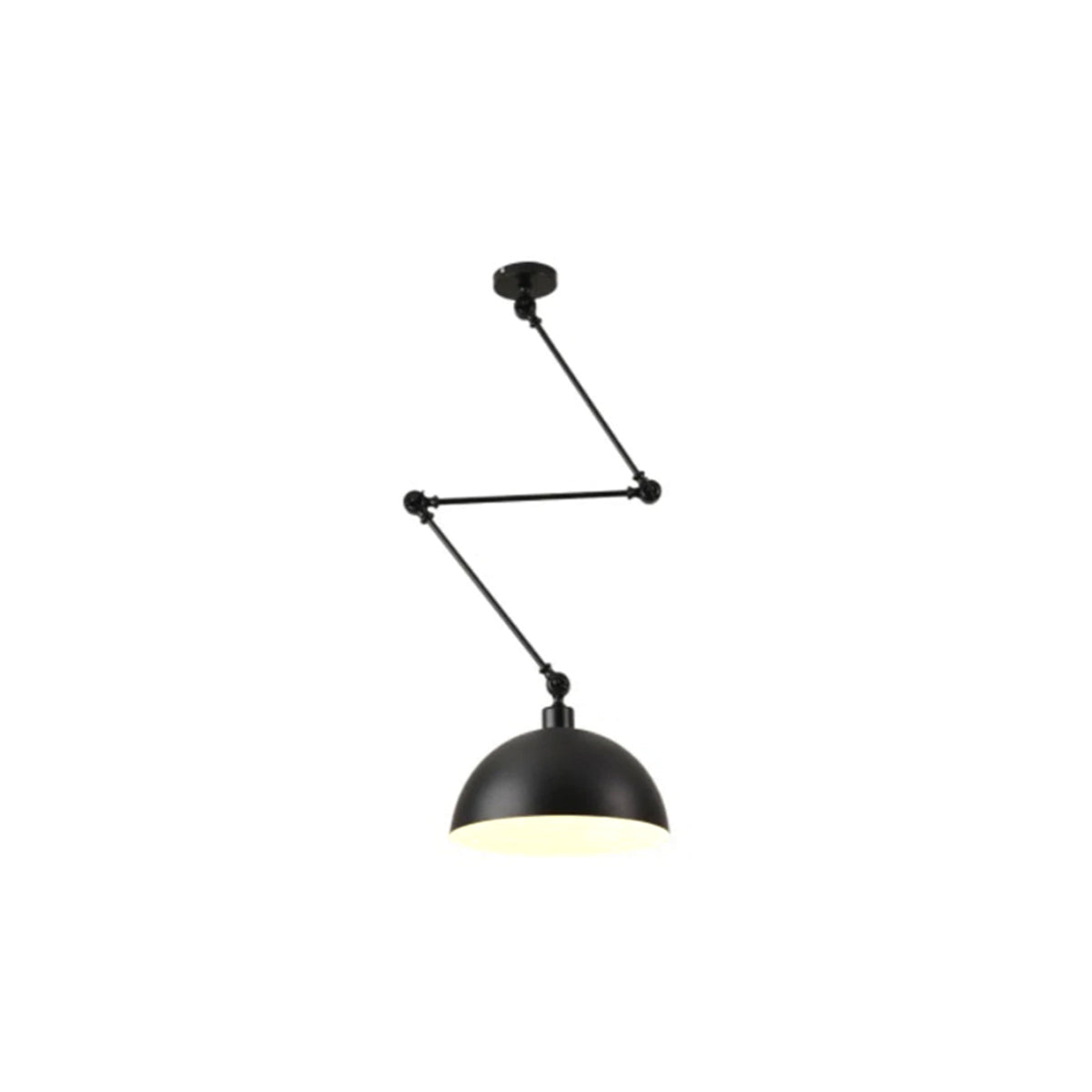 Dome Pendant Light | Retro Metal Ceiling Lamp 9.5" x 9.5"