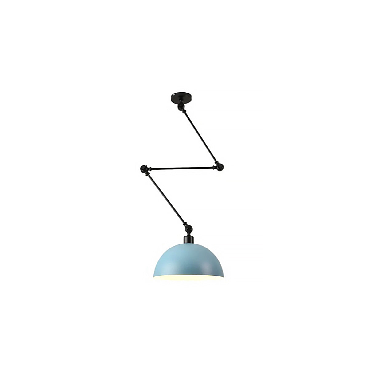 Dome Pendant Light | Retro Metal Ceiling Lamp 9.5" x 9.5"