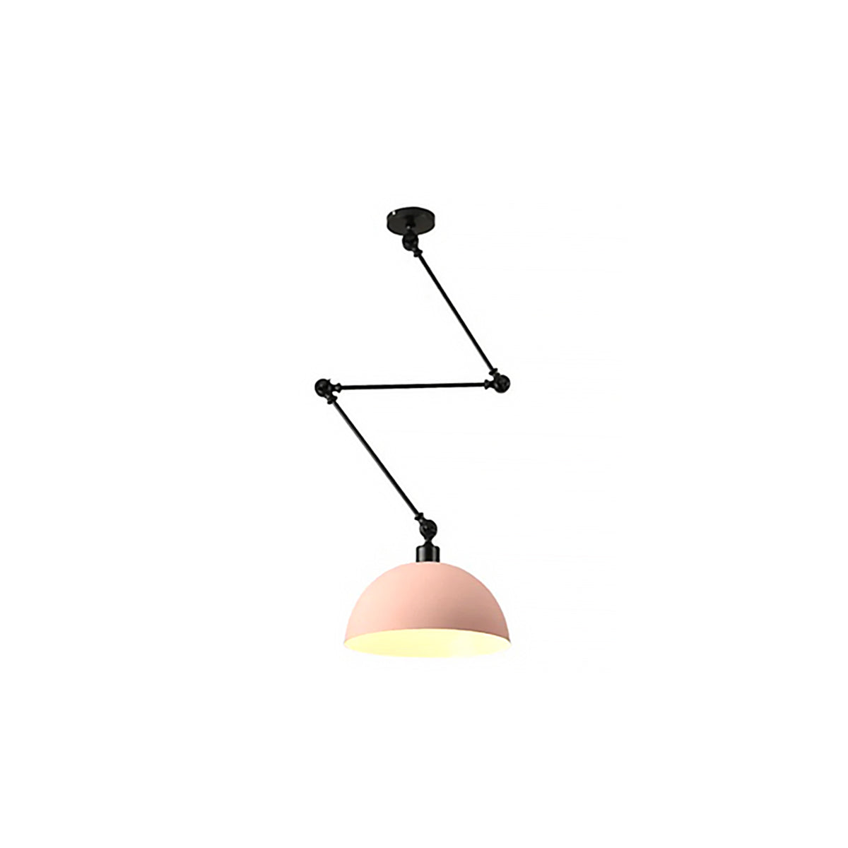 Dome Pendant Light | Retro Metal Ceiling Lamp 9.5" x 9.5"