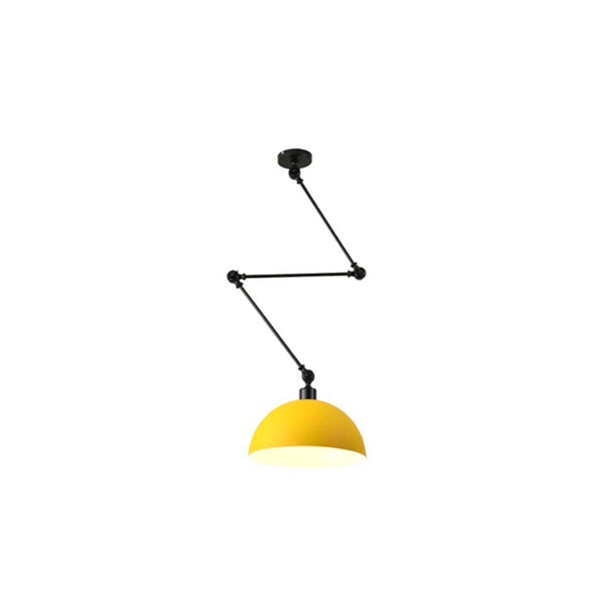 Dome Pendant Light | Retro Metal Ceiling Lamp 9.5" x 9.5"