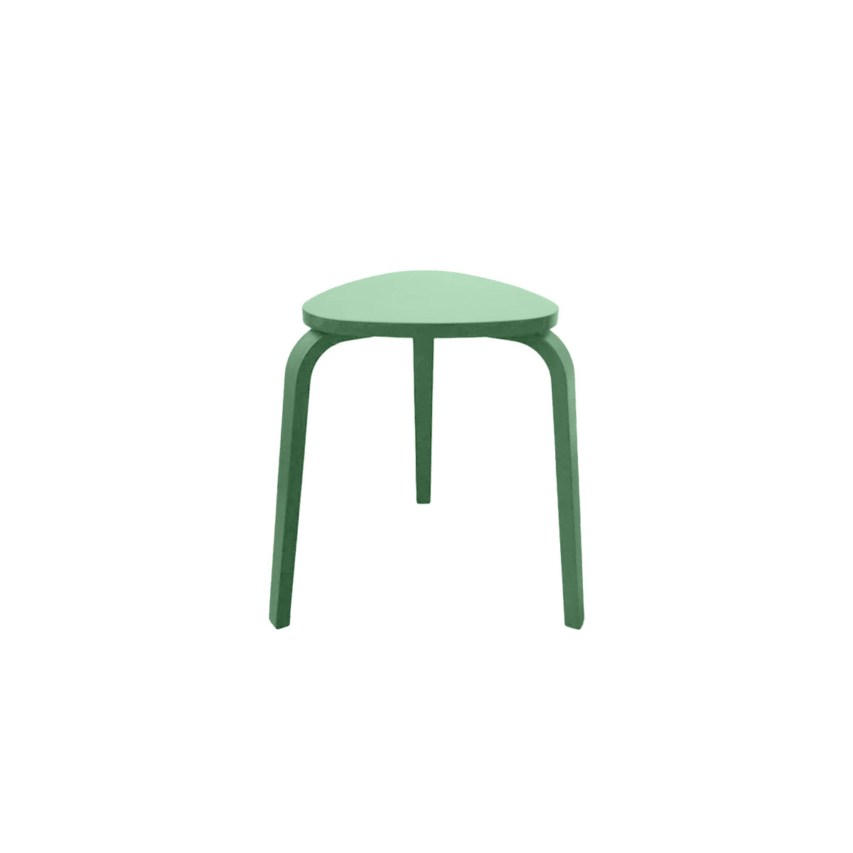 Wooden Triangle Stool - Geometric Natural Wood Furniture