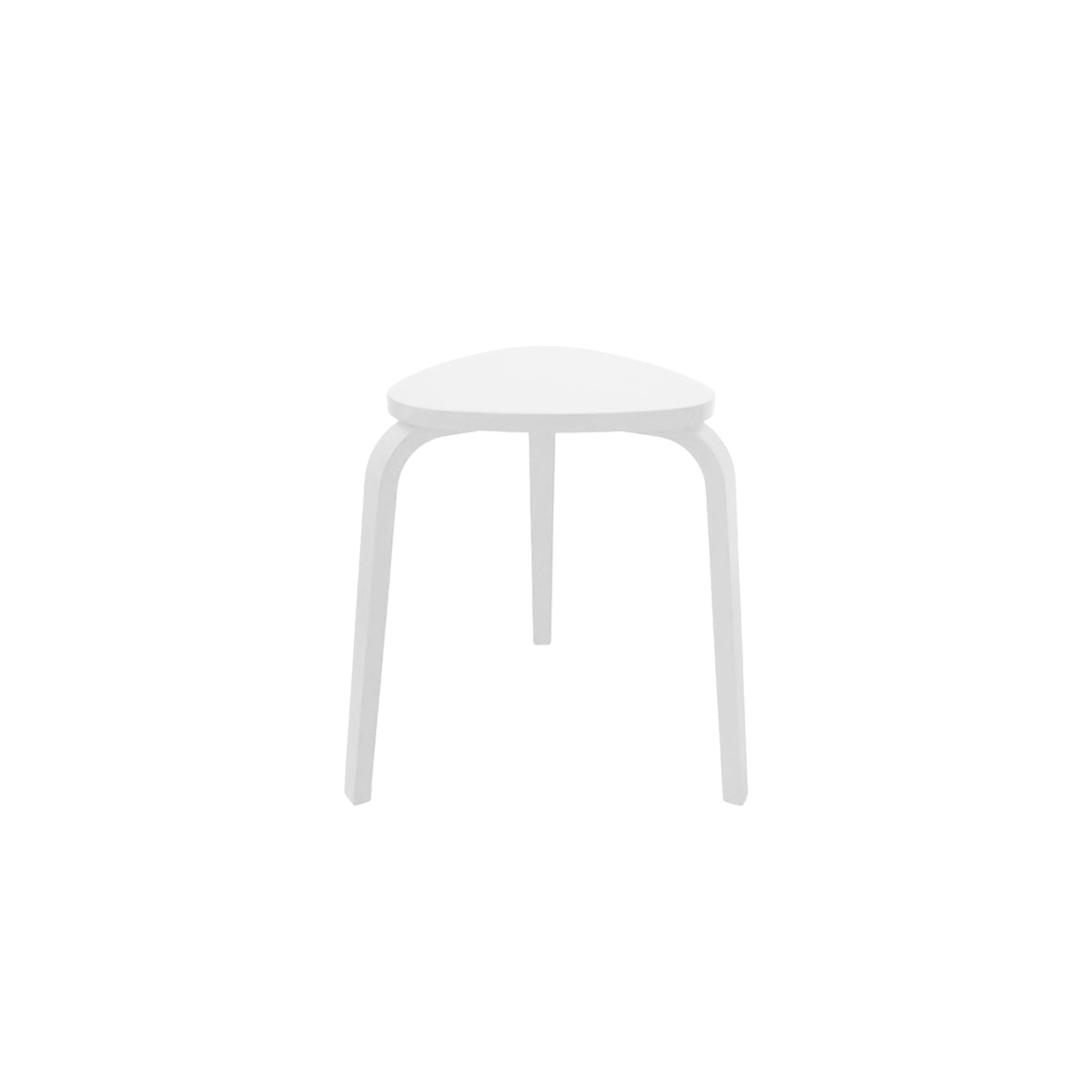 Wooden Triangle Stool - Geometric Natural Wood Furniture