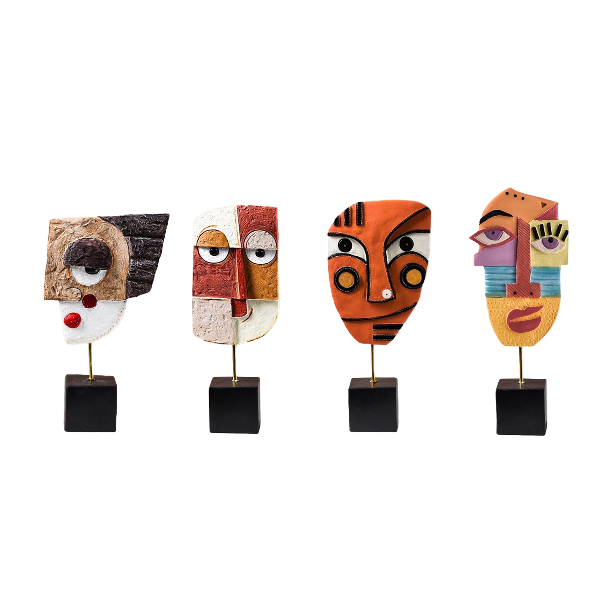 Hand-Crafted Face Mask - Resin Art Sculpture