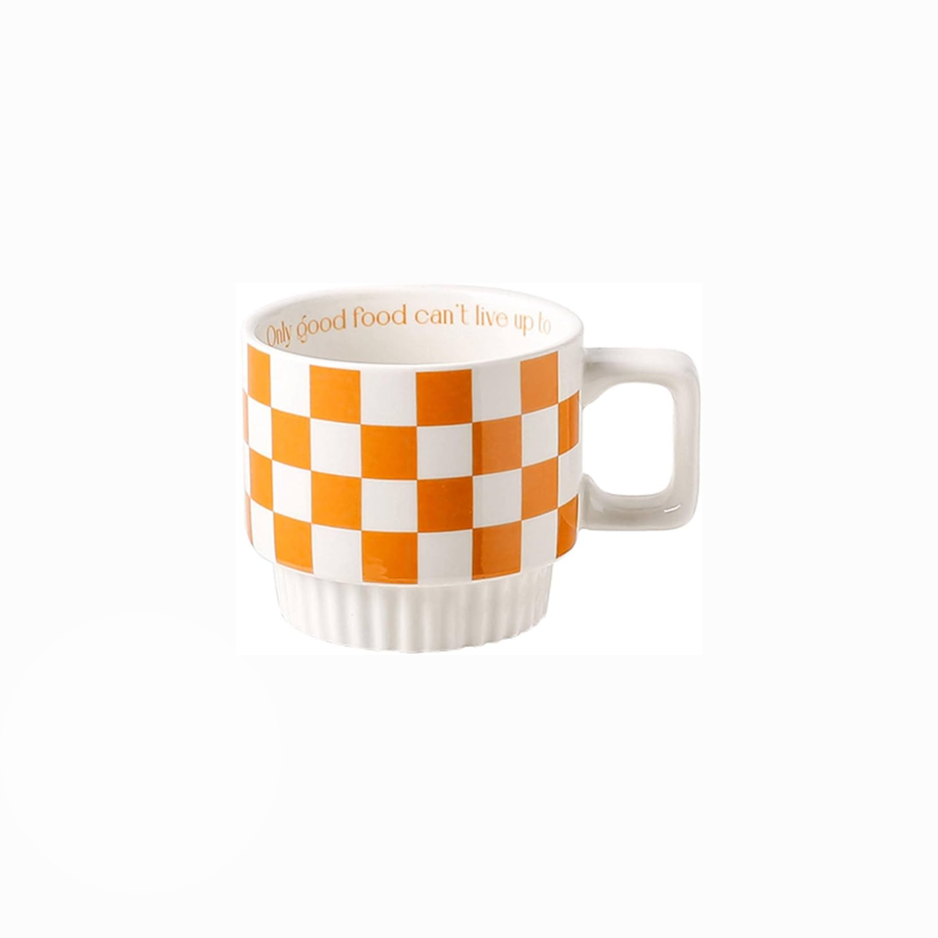 VIBE | Retro Checker & Wavy Ceramic Mug Set