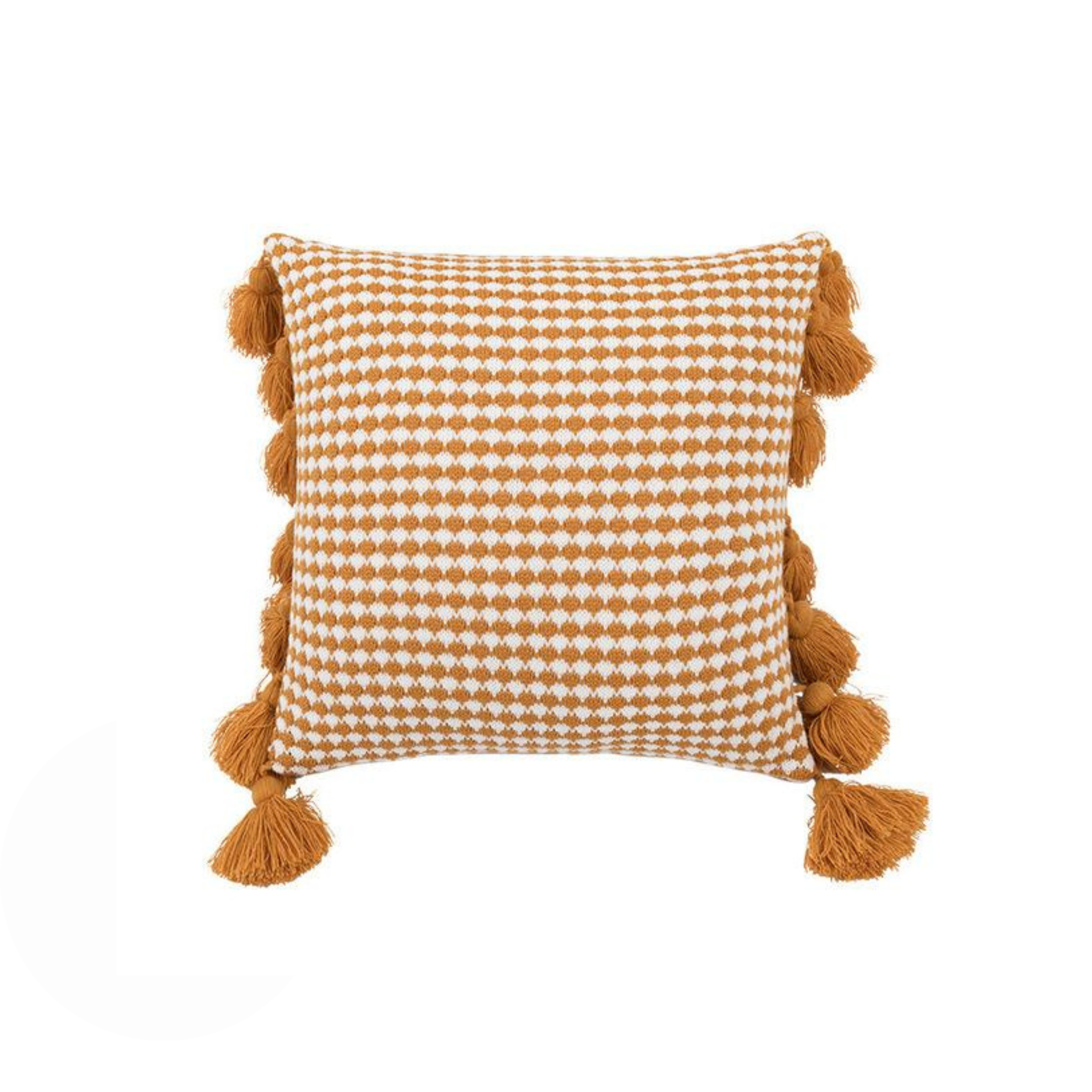 TASSEL | Geometric Knitted Retro Cushion