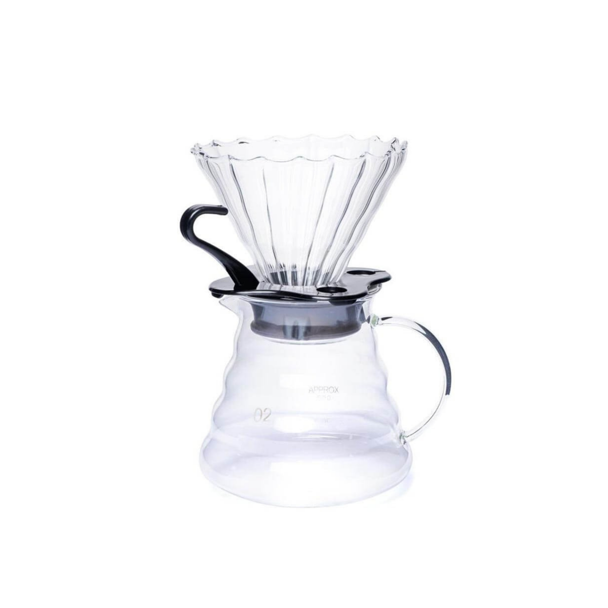 Pour Over Coffee Dripper Set with 600ml Glass Server