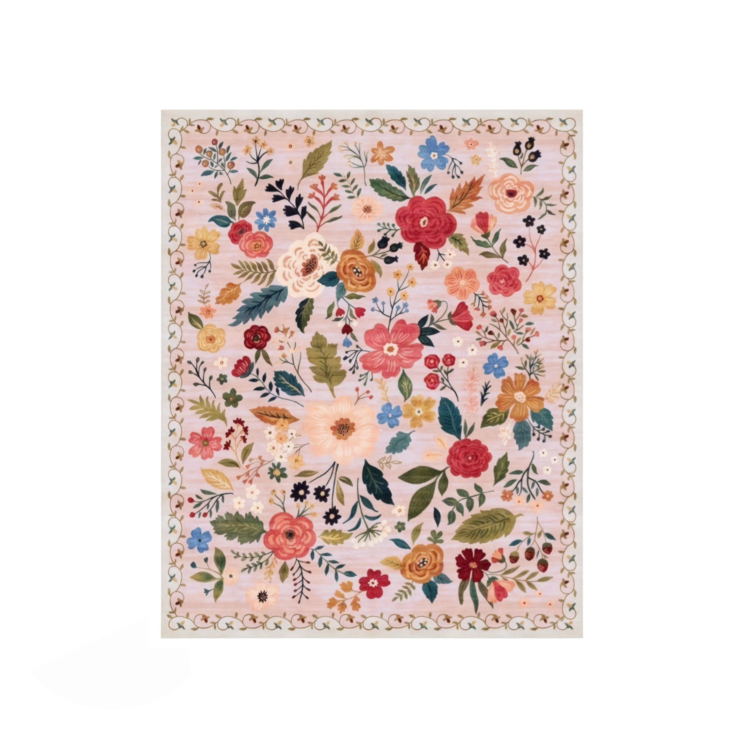 BLOOMSCAPE | Modern Floral Art Rug