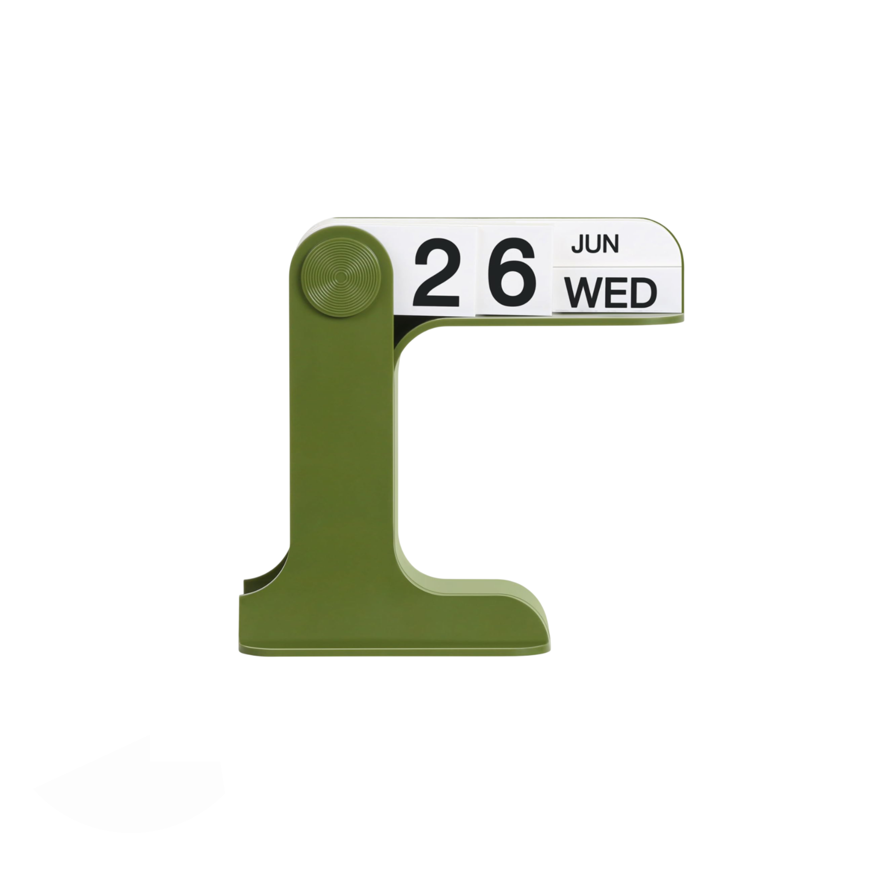 Desktop Flipping Calendar | Modern Black Desk Organizer