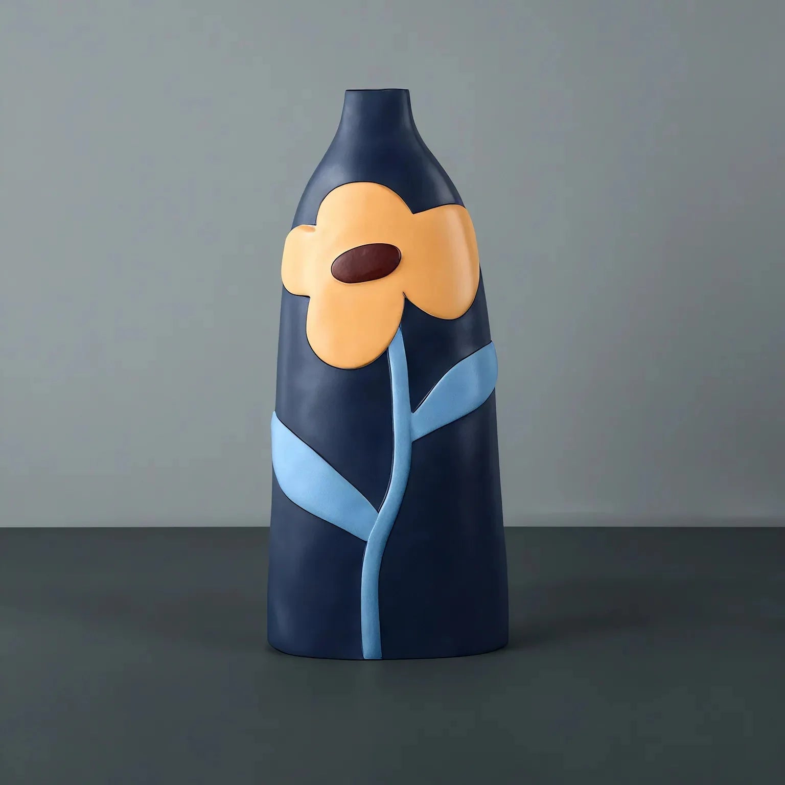 FLORAL CERAMIC | Hand-Painted Nordic Vase Set