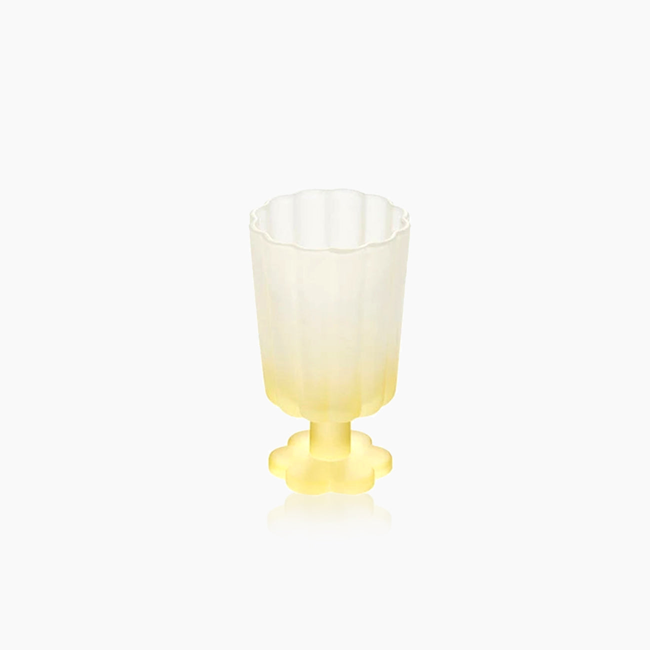 Flower Base Tall Glass - 300ml Borosilicate Dessert Cup