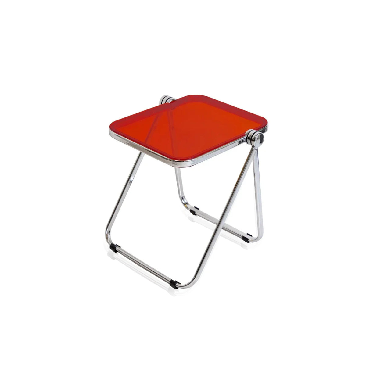 Foldable Acrylic Side Table – Transparent Compact Coffee Table