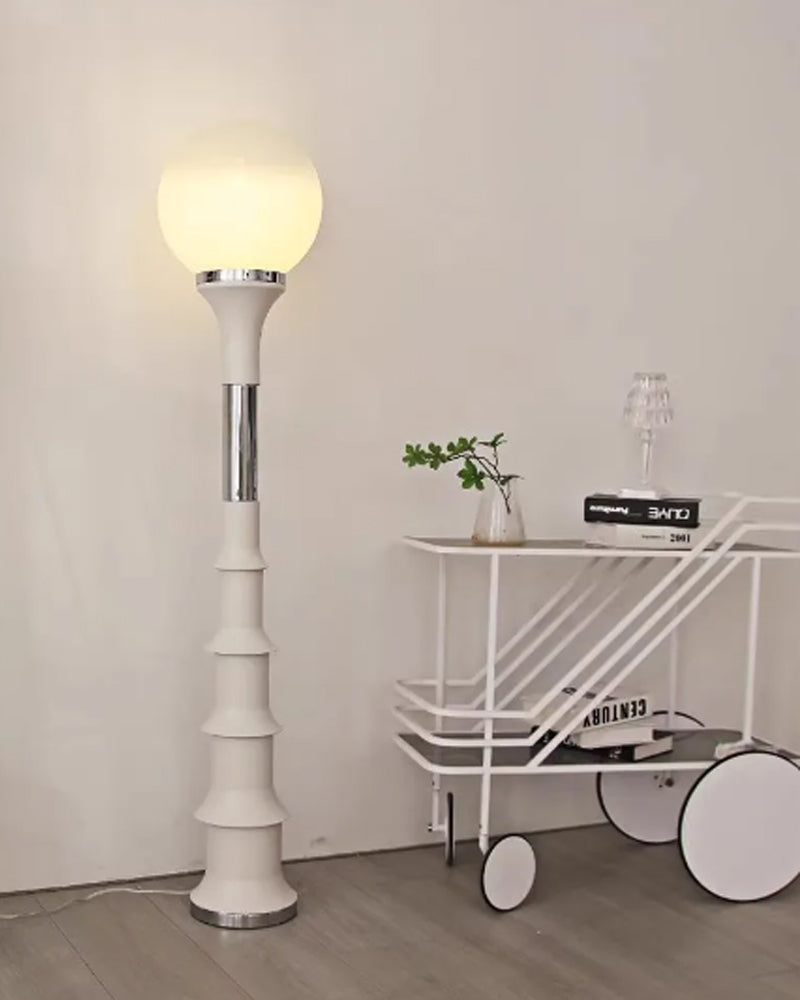 Retro Ball Floor Lamp | 90s French Design, Corded Light