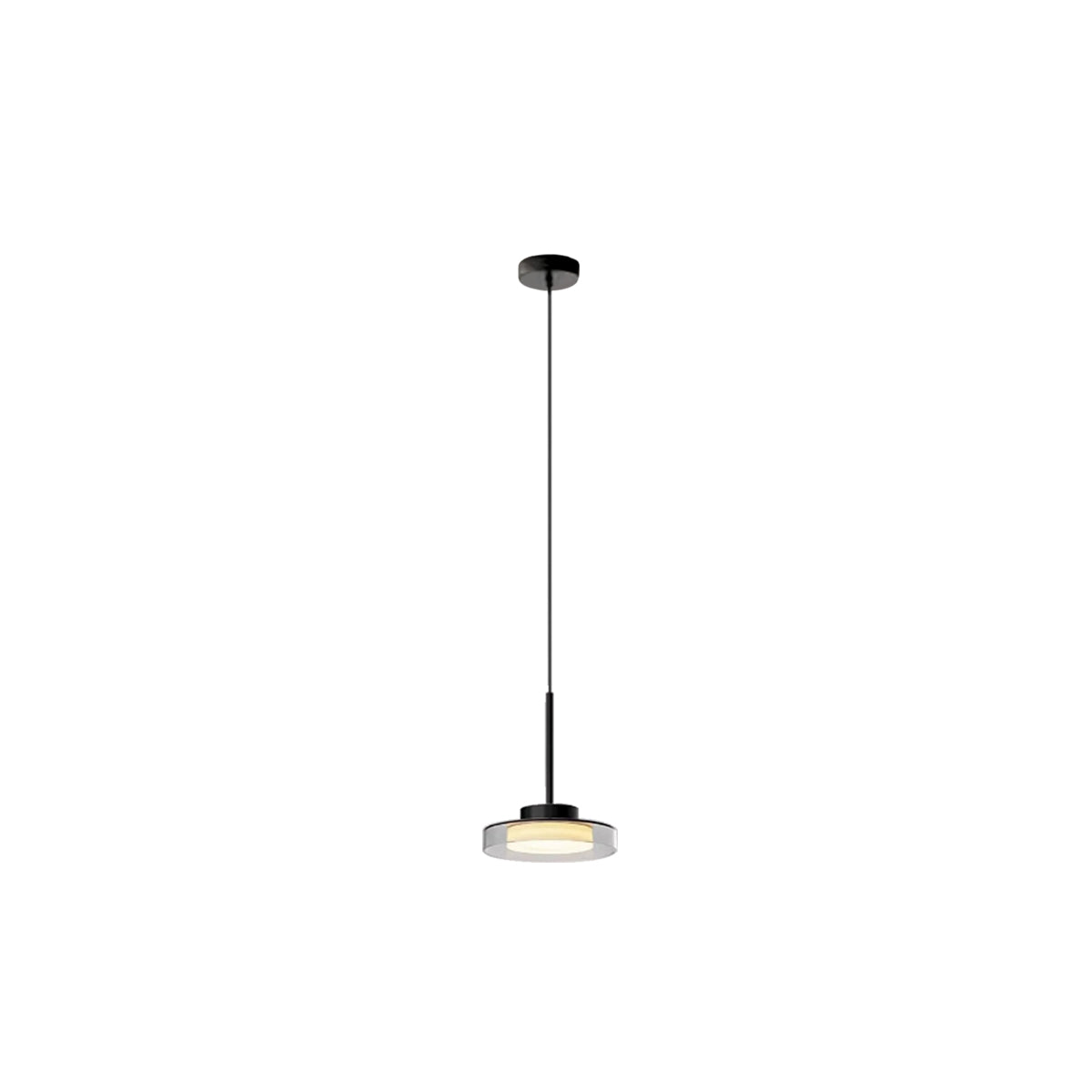 French Pendant Ceiling Light | Modern Metal Acrylic Lamp