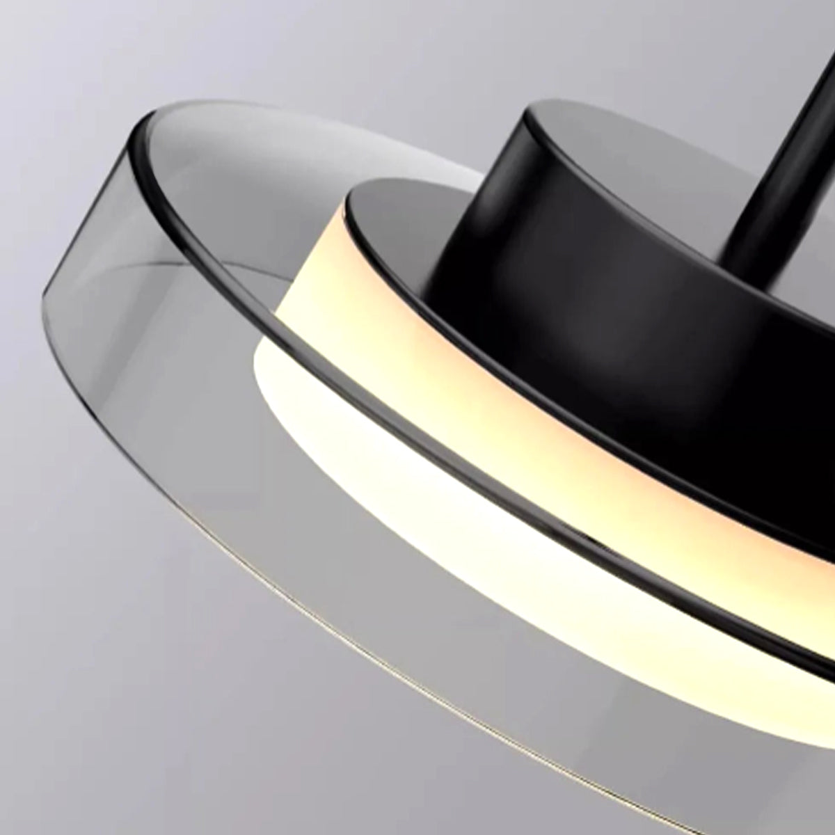 French Pendant Ceiling Light | Modern Metal Acrylic Lamp