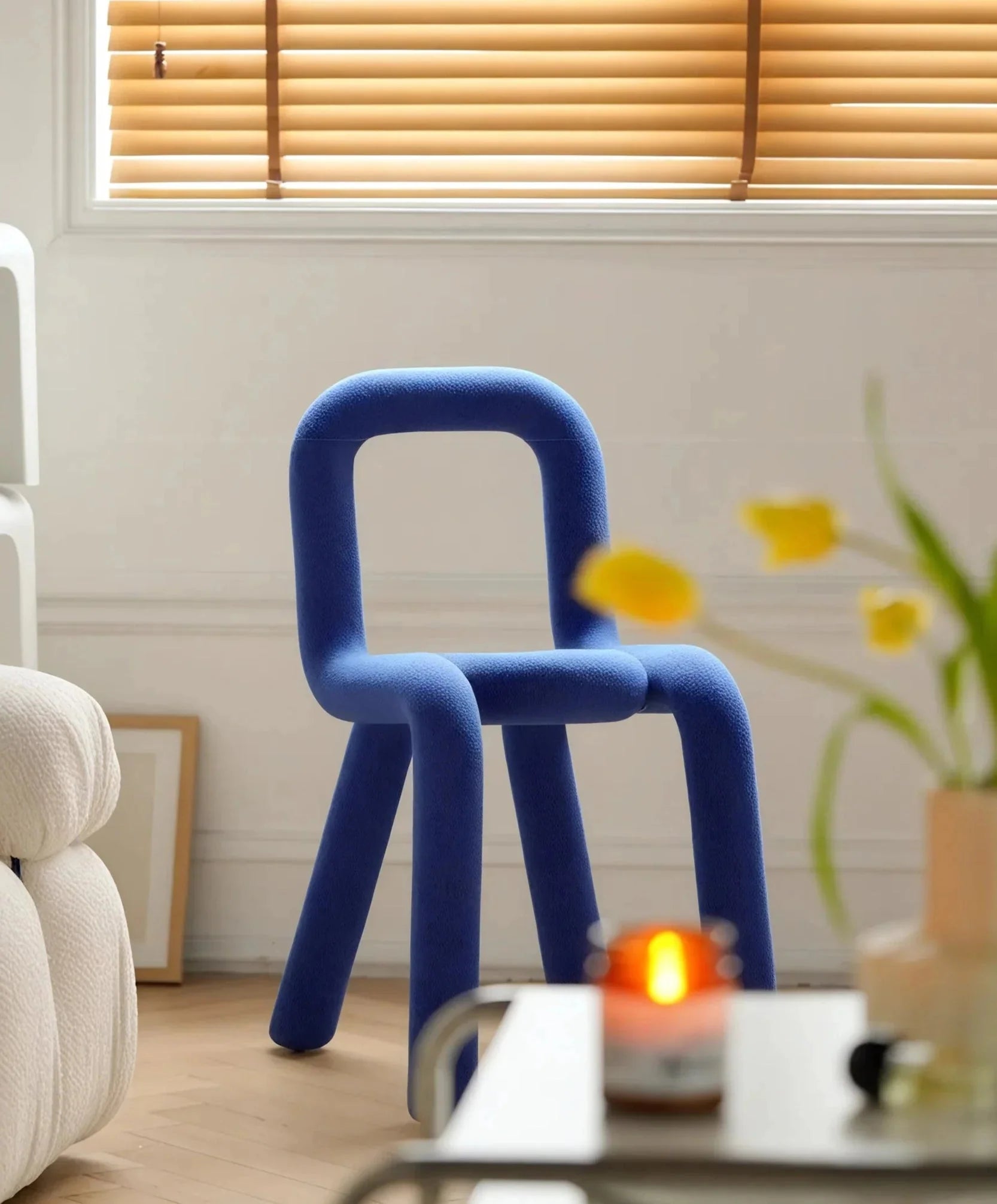 FUNKY FORM | The Sculptural Bouclé Loop Chair