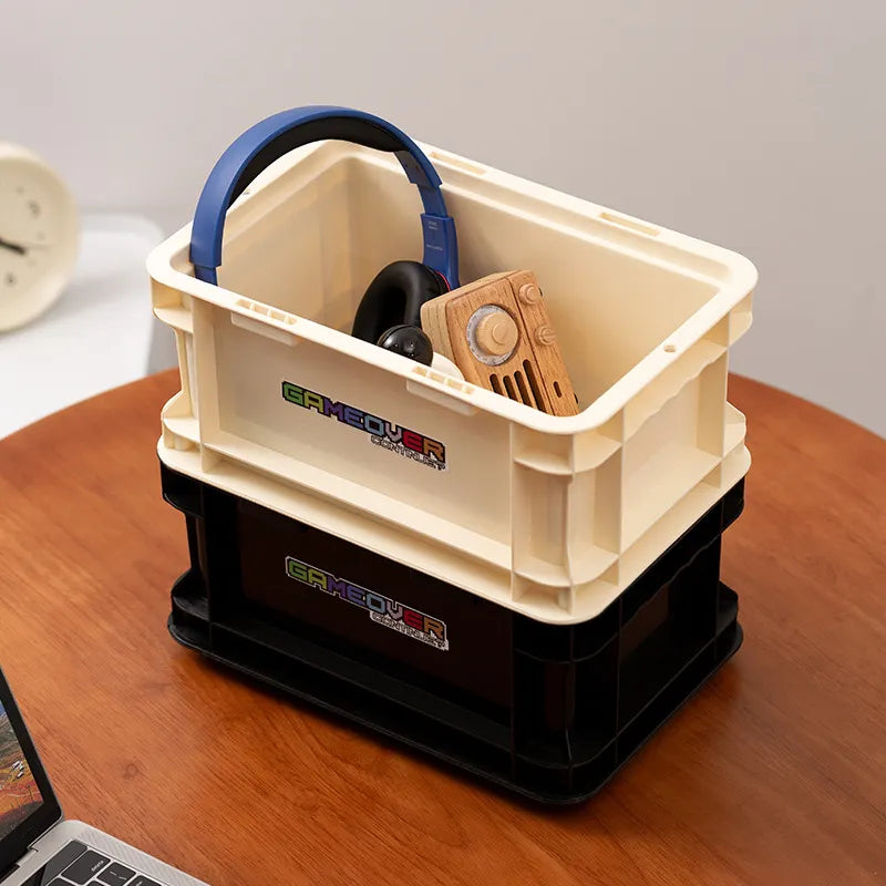 Pixel-Perfect Organization - Retro Gamer Stackable Crates