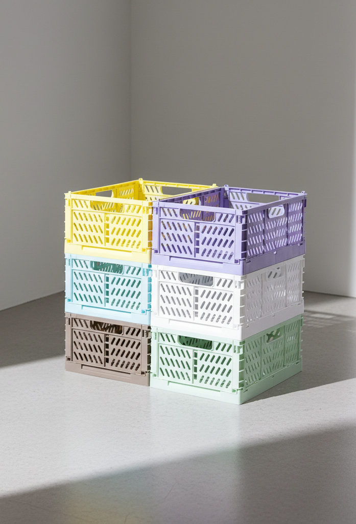 GRID Stackable Storage Crate
