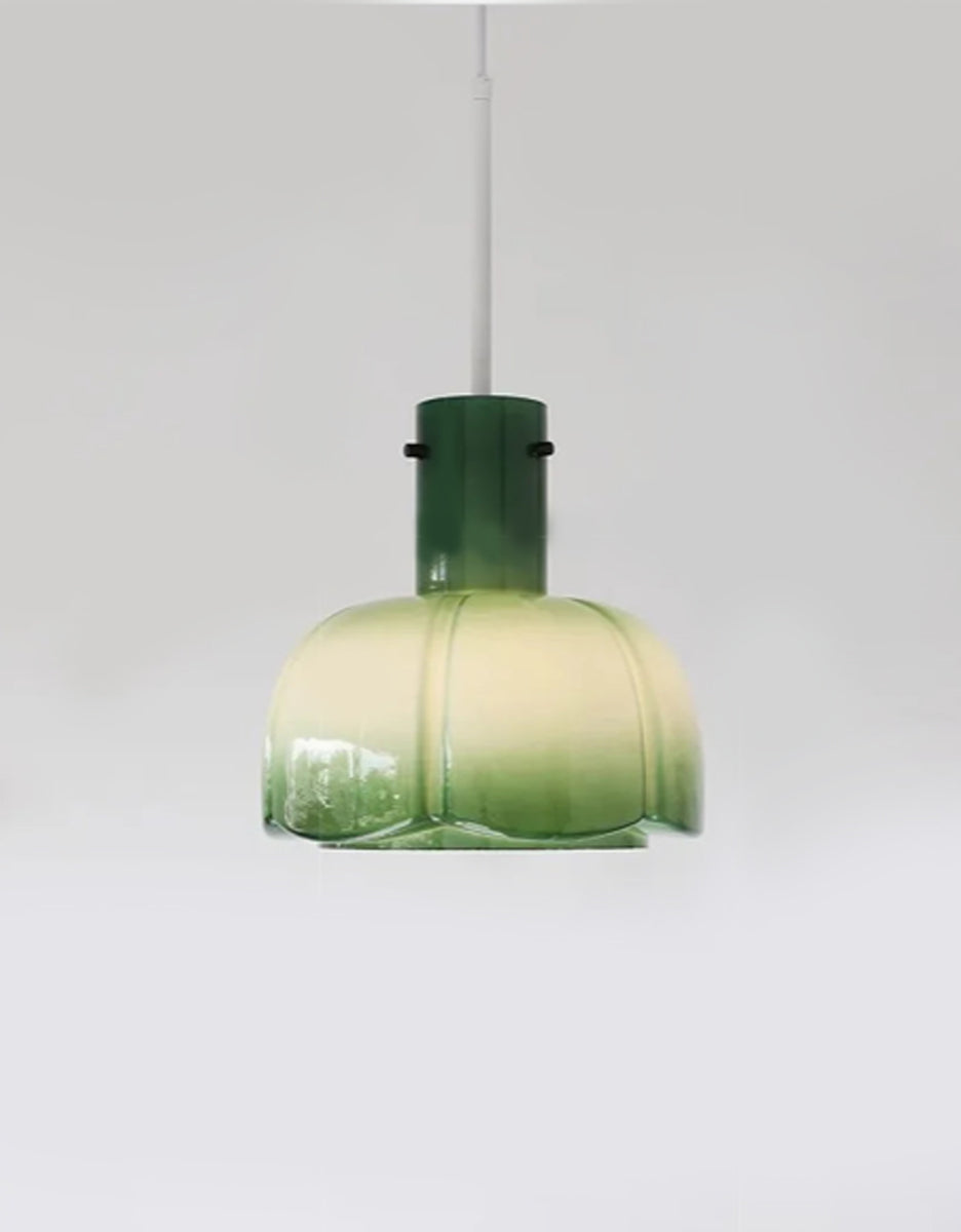 Glass Tulip Pendant Light | Modern Ceiling Lamp 10.2"x15.7"
